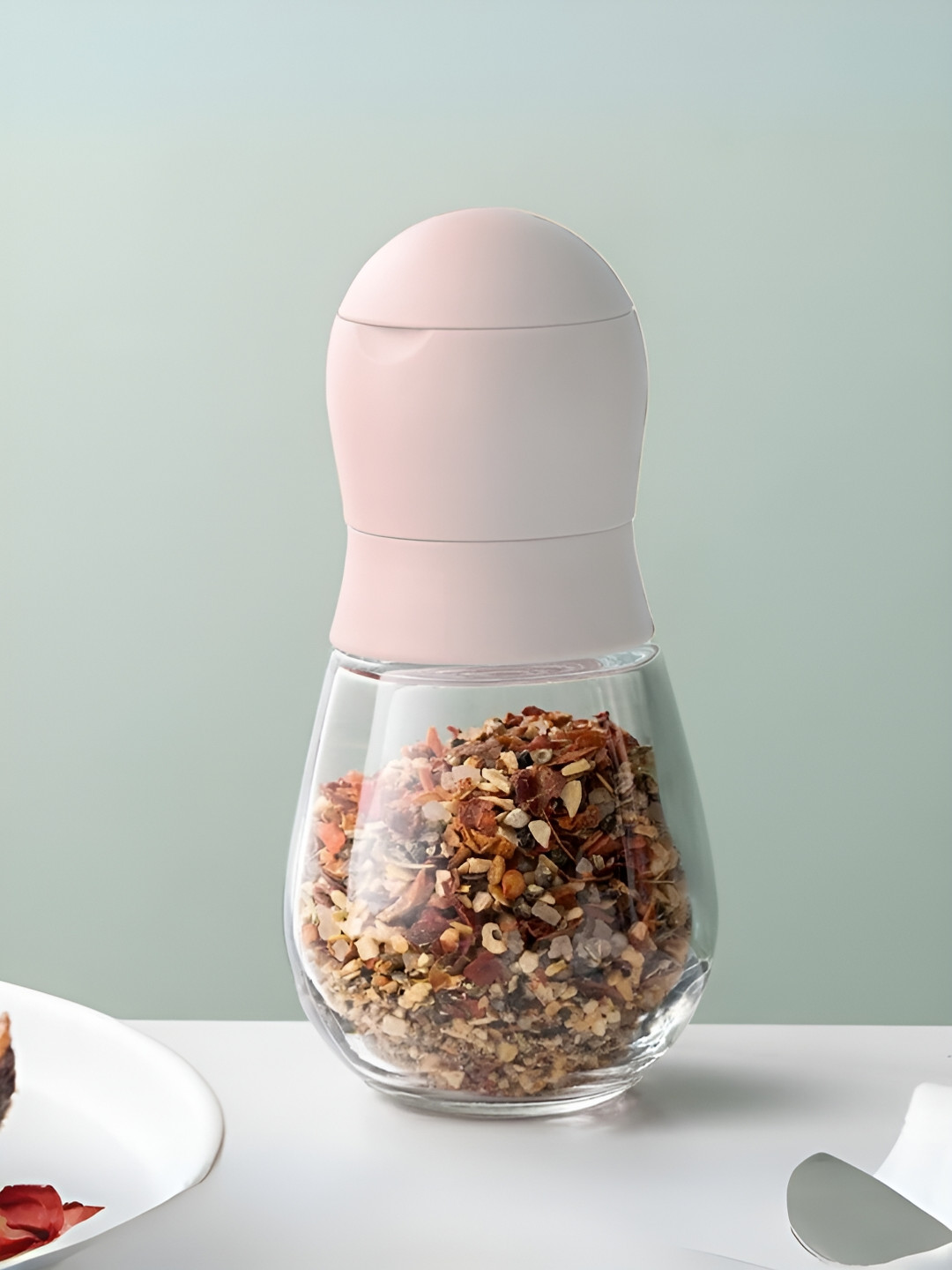 Buy UniKart White & Transparent Glass Dishwasher Safe Salt And Pepper