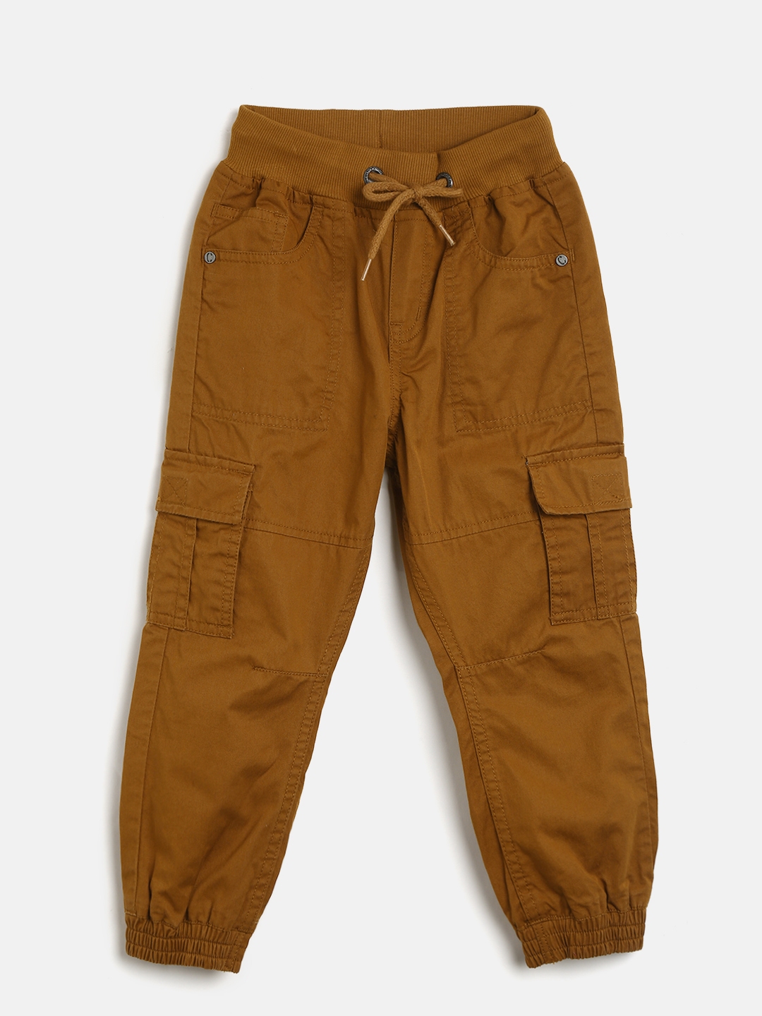 brown cargo joggers
