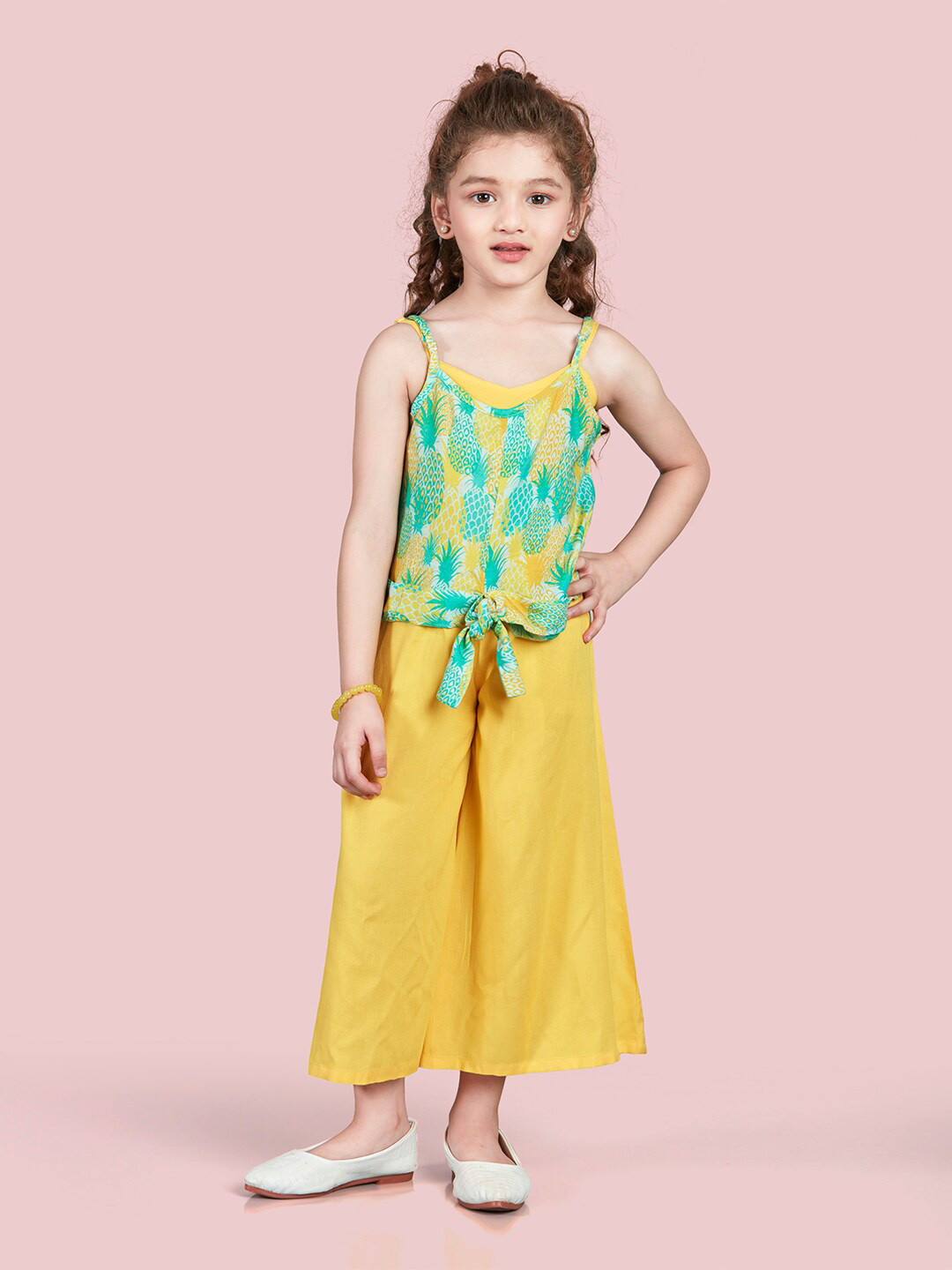 Girls Abstract Printed Basic Jumpsuit