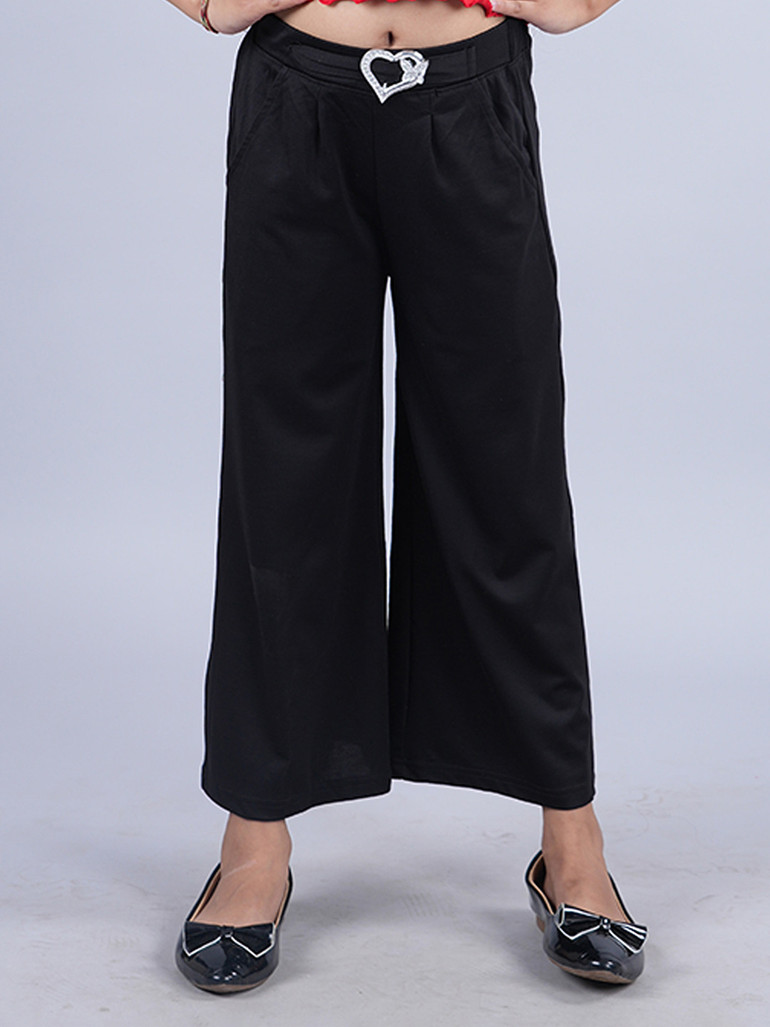 Campana Girls Chelsea 100% Cotton Culottes Trousers with Belt - Striking Blue