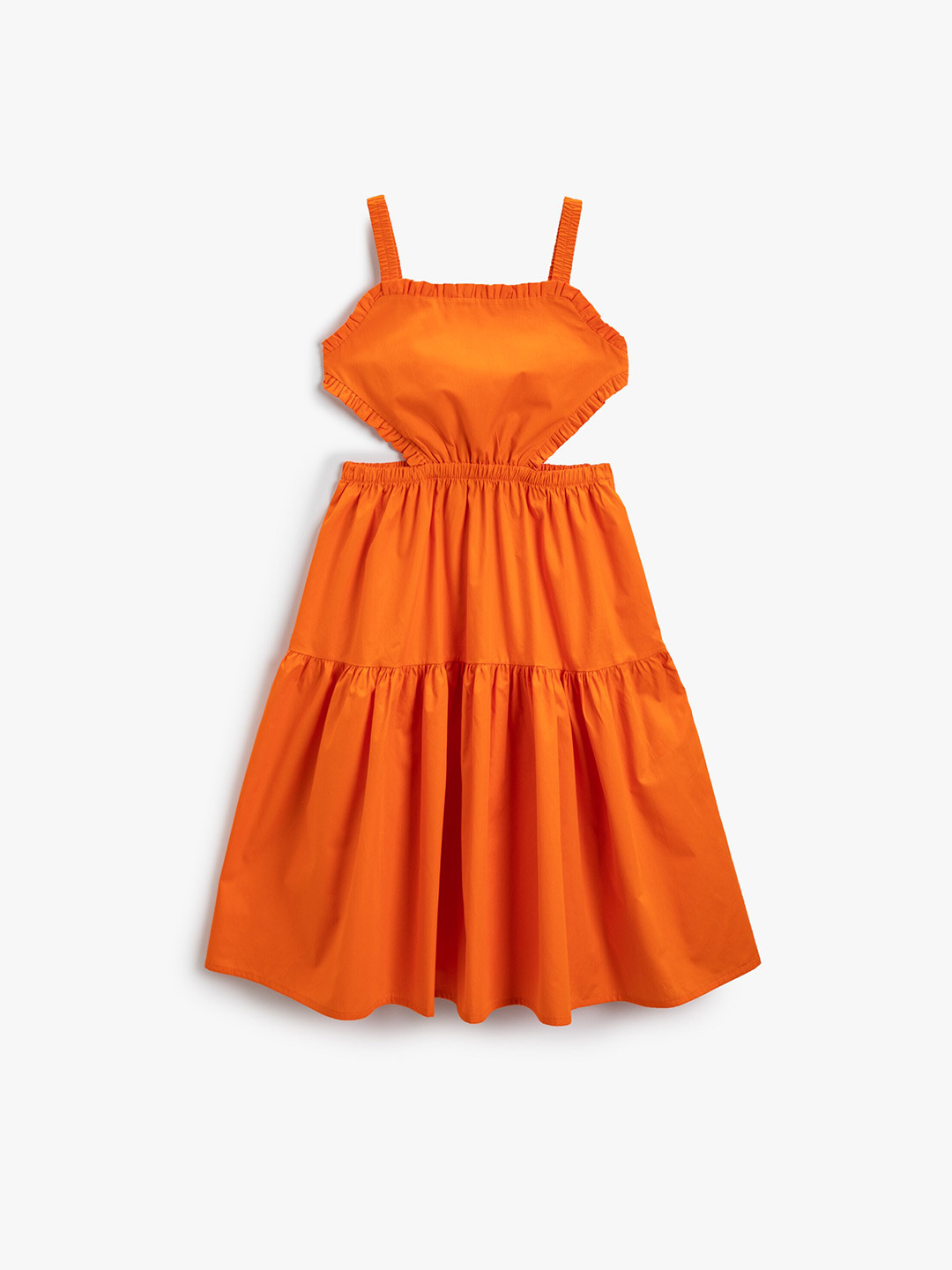 Short En Coton Rayé Marine Pour Fille - Taille 5/6 Ans, Cordon De Serrage, Fente Détail, Style Décontracté
