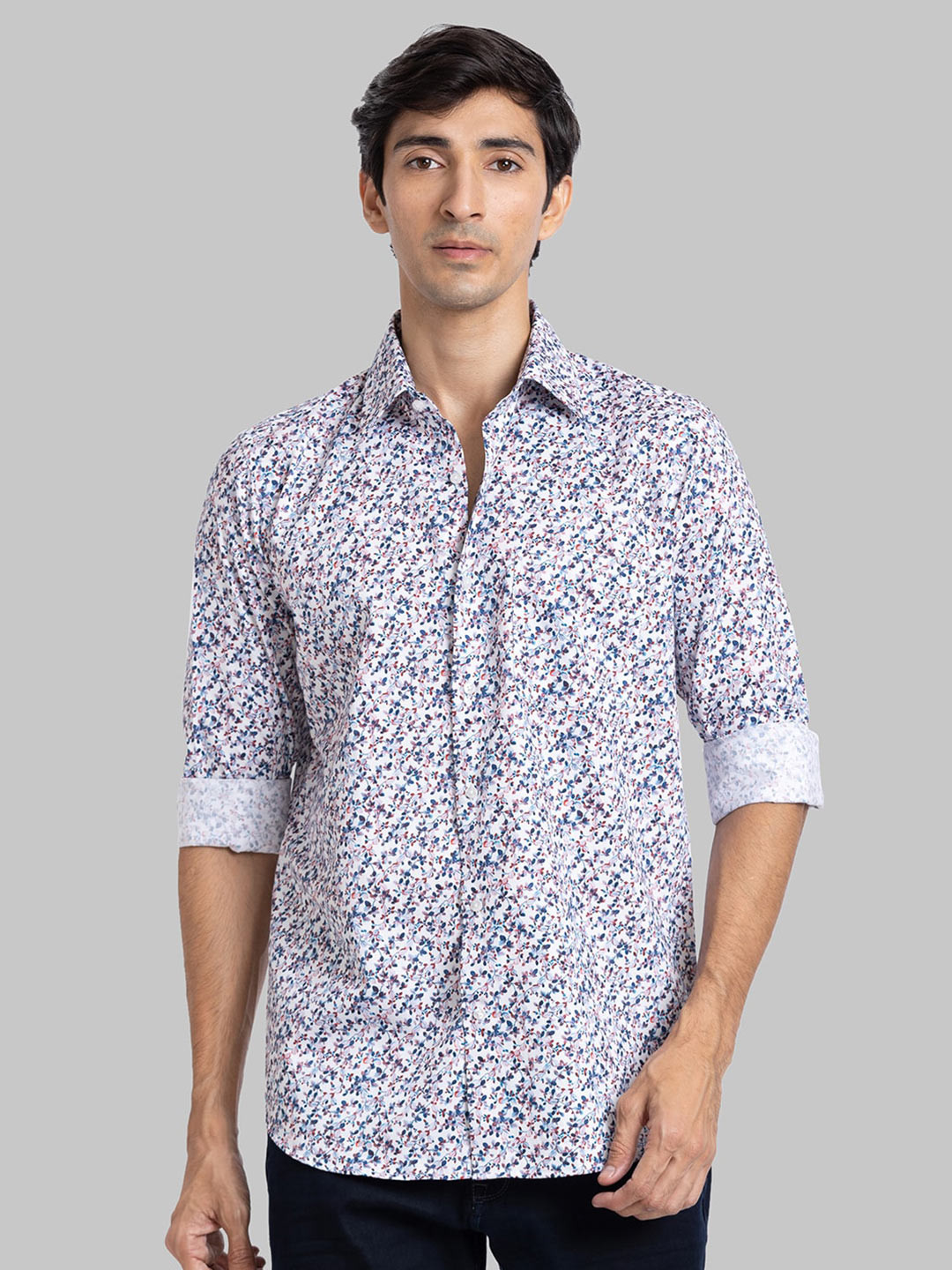 Buy Raymond Abstract Printed Cotton Contemporary Fit Shirt - Shirts for ...
