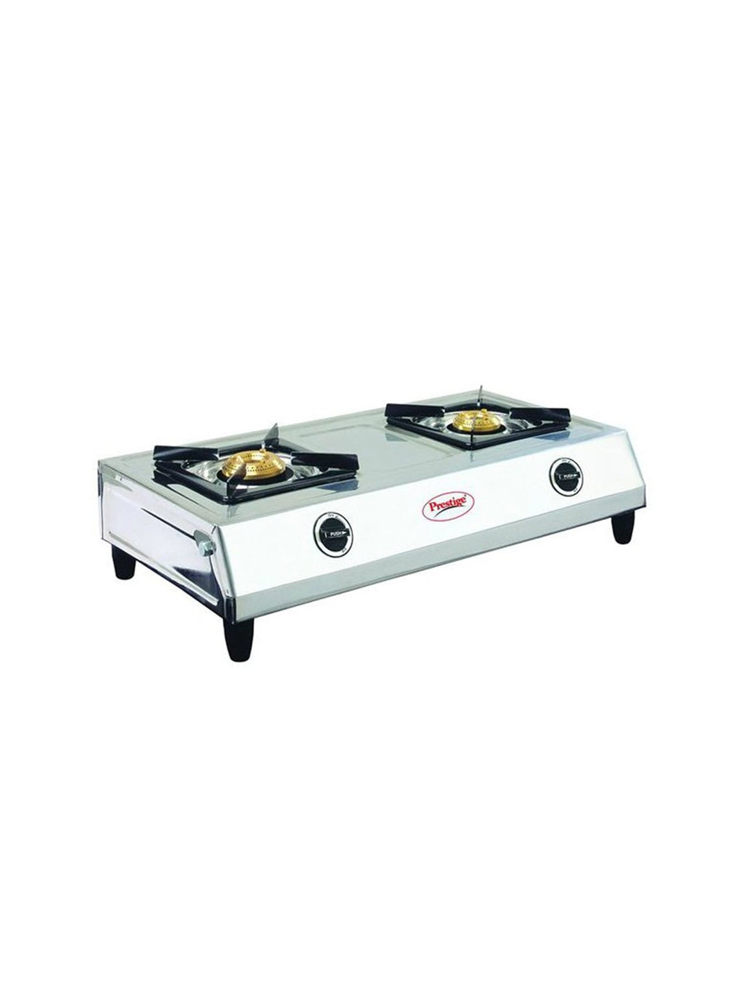 Buy Prestige Silver Toned Agni Manual Stainless Steel 2 Burners Gas