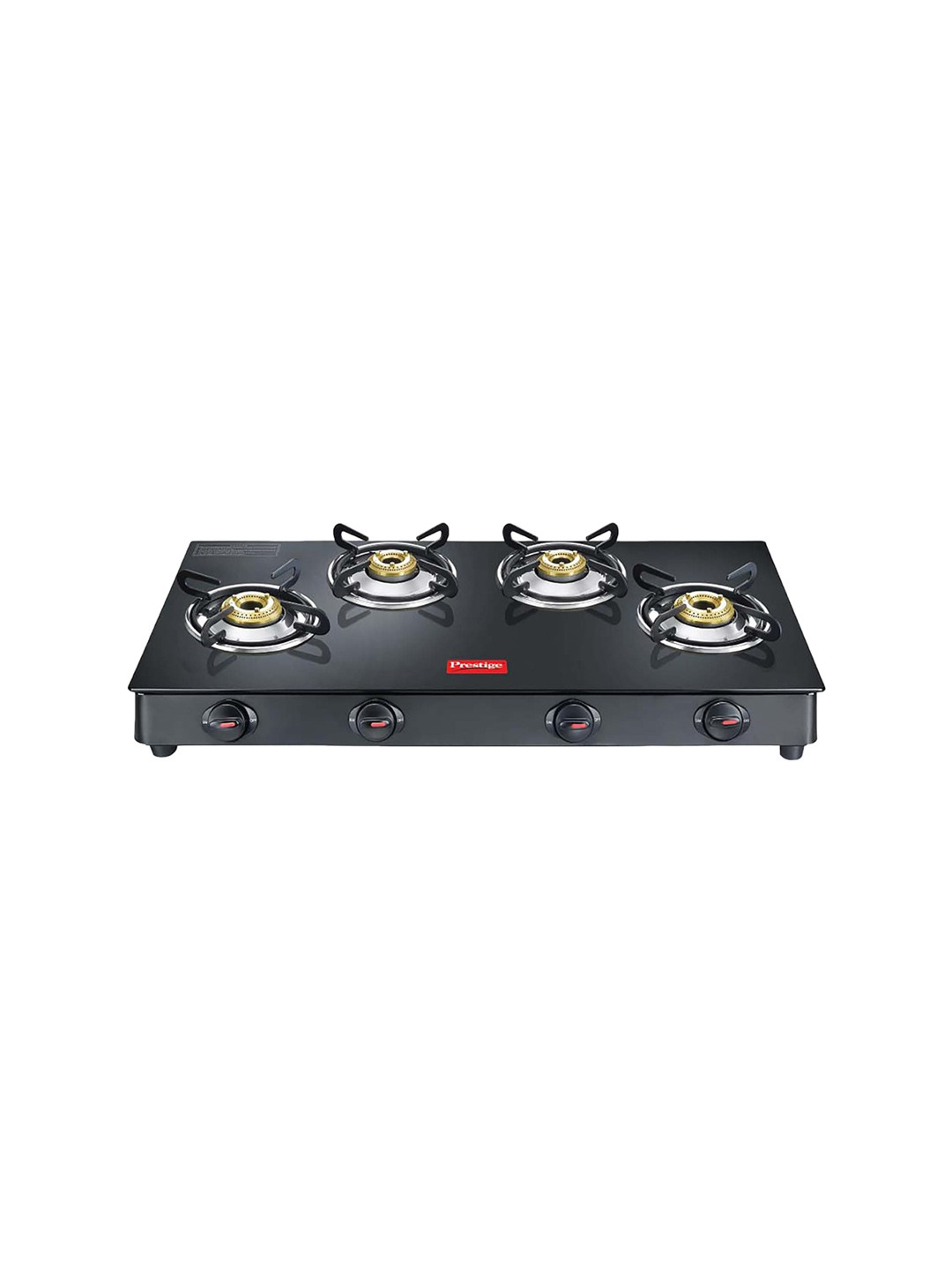 Buy Prestige Black Magic Plus Gtmp 04L Lp Black Powder Body Glass Top & 4 Burners Gas Stove