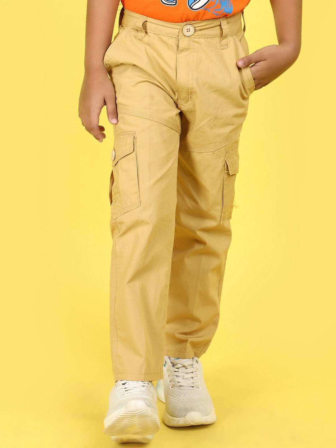 Buy V Mart Boys Mid Rise Regular Fit Cargo Trouser - Trousers for Boys ...