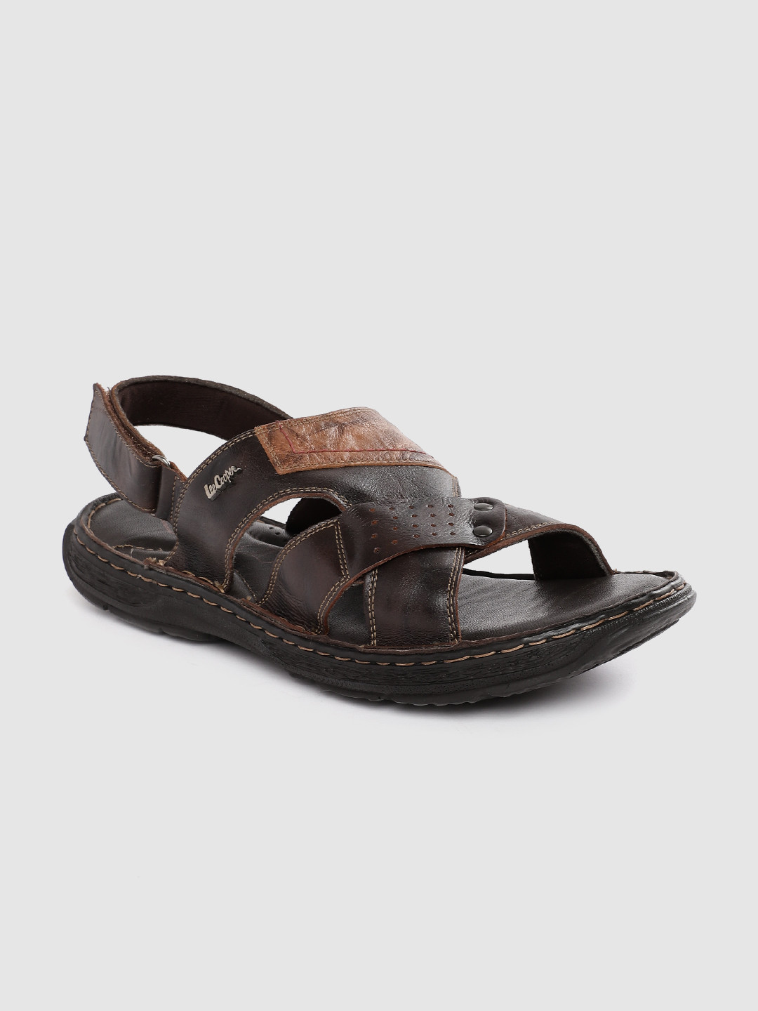 Buy Lee Cooper Men Leather Comfort Sandals - Sandals for Men 28872902 ...