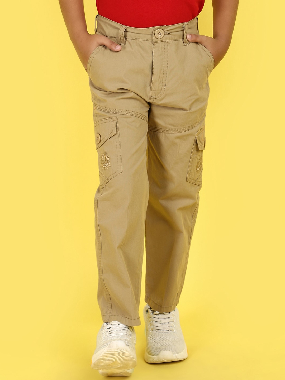 Buy V Mart Boys Mid Rise Cotton Cargos Trousers - Trousers for Boys ...