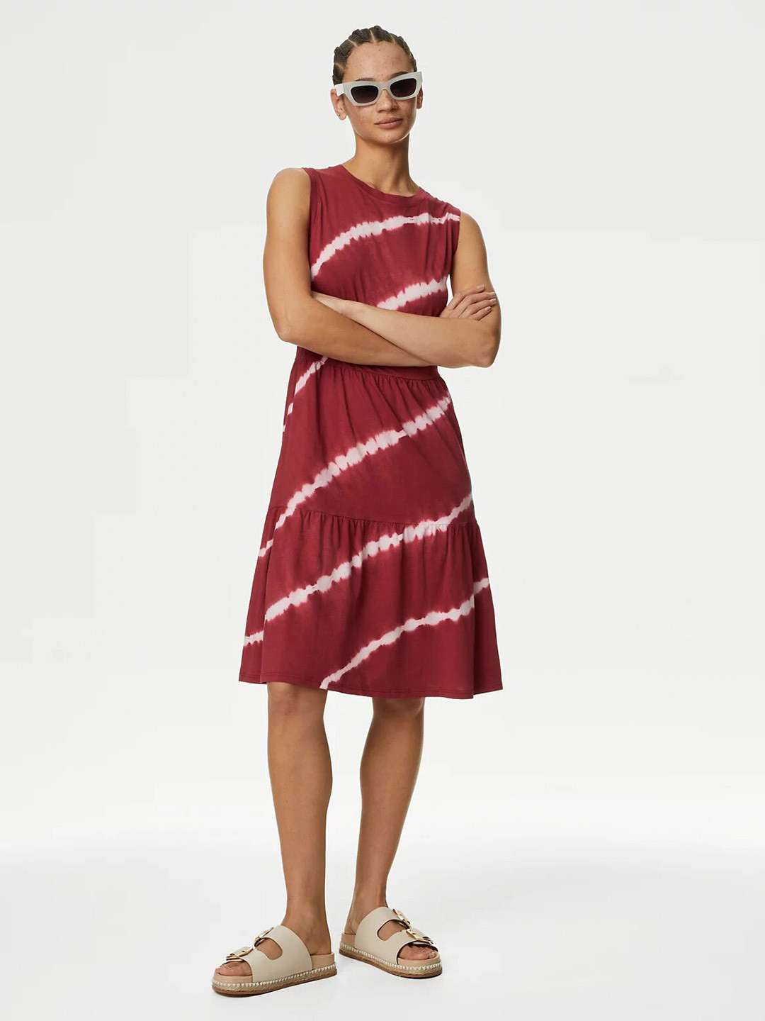 marks and spencer tie dye dress