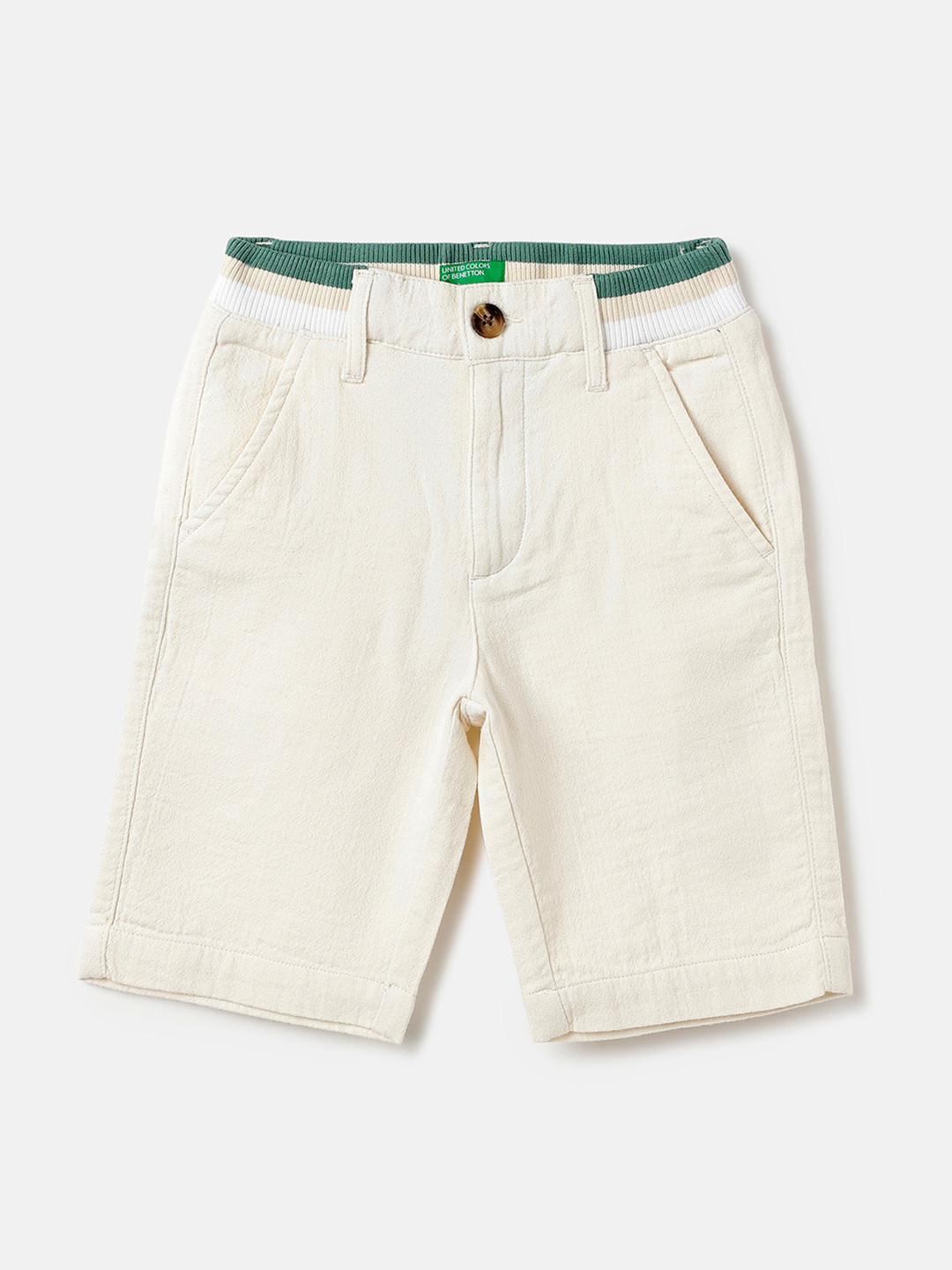 United Colors Of Benetton Baby Boys Shorts - Leinenmix Mit Elastischem Bund