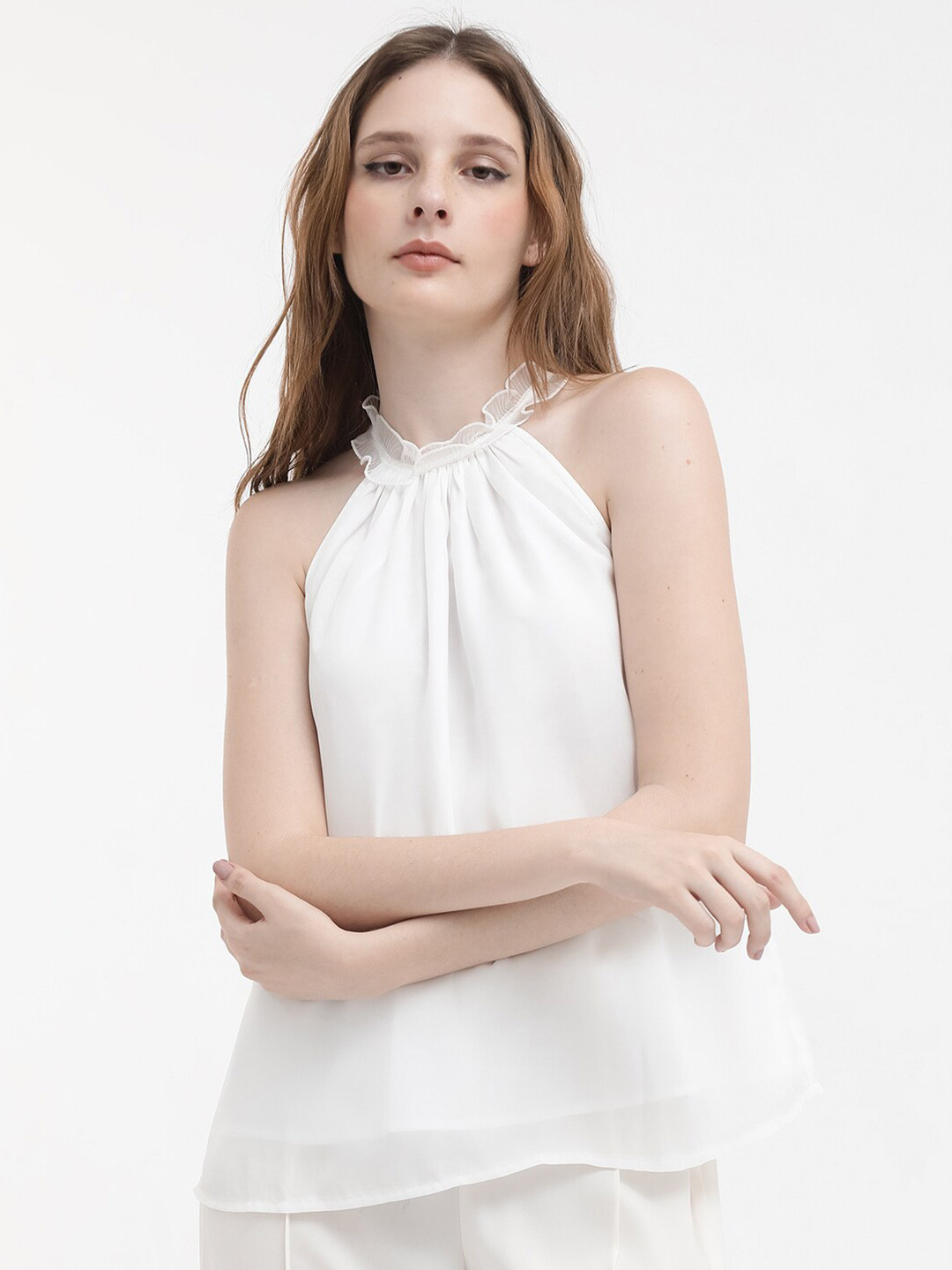 Neck Less. Top Buy RAREISM Halter Neck Sleeveless Top - Tops for Women 29066742 | Myntra