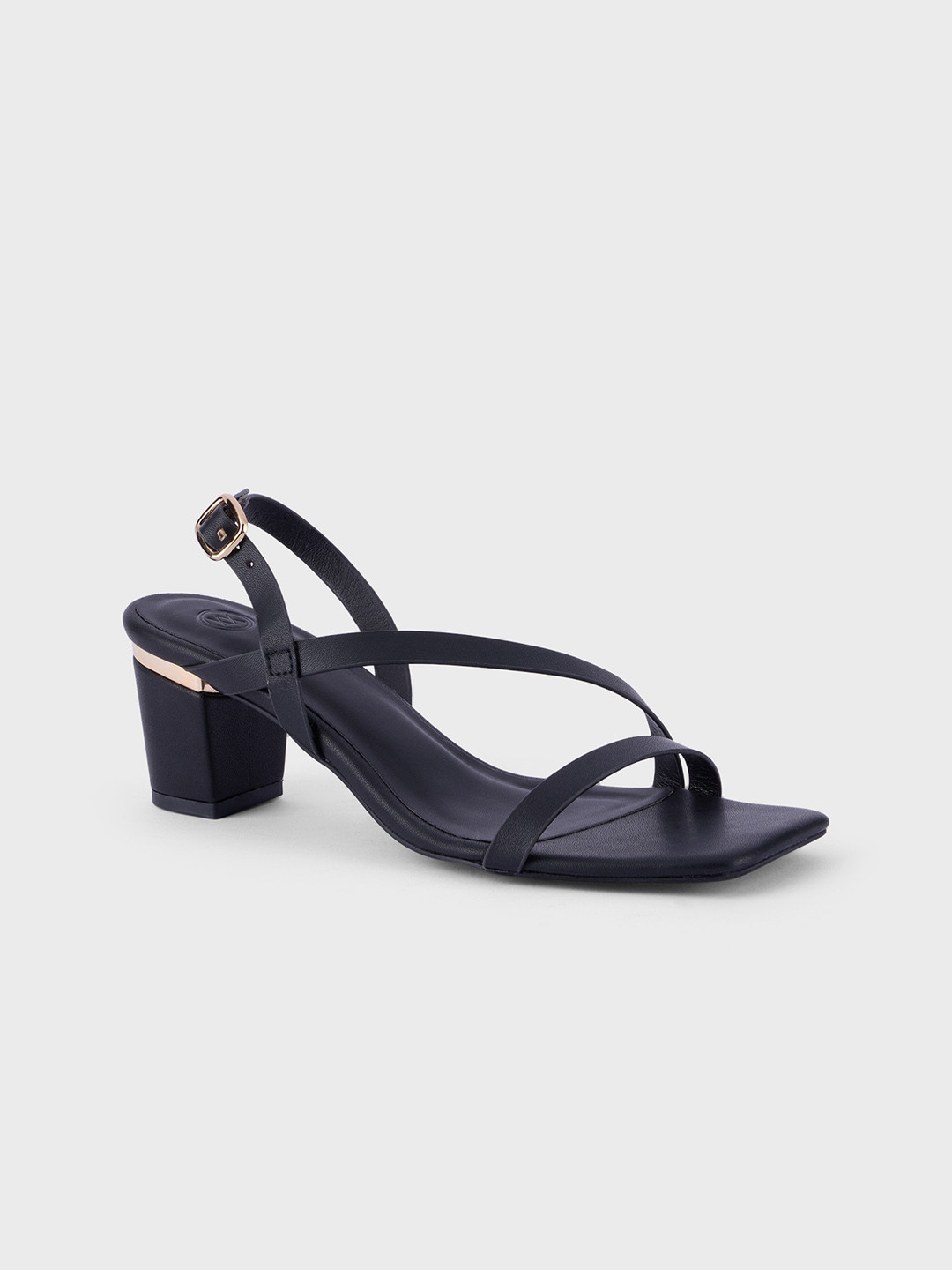 Black Chandini Braided Block Heels main image 1