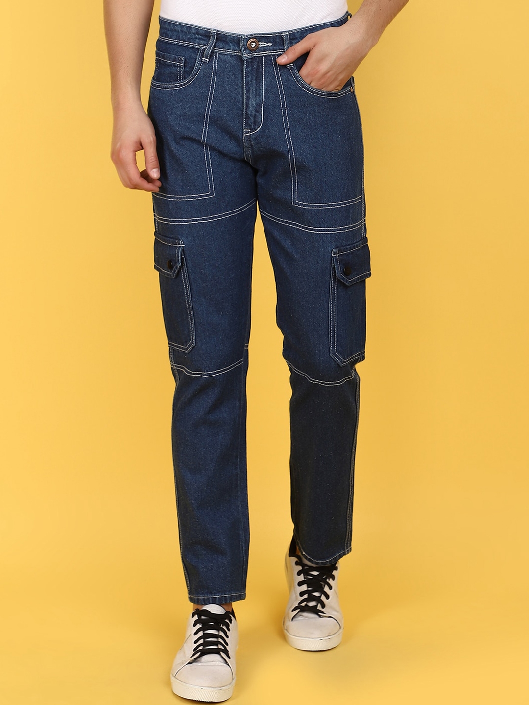 Buy V Mart Men Mid Rise Clean Look Cotton Jeans - Jeans for Men ...