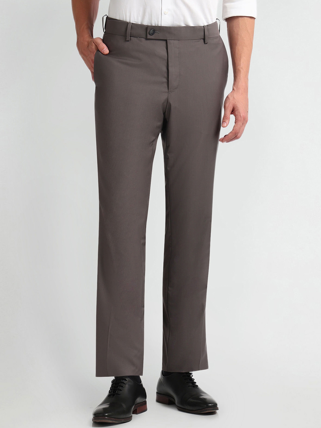 Buy Arrow Men Slim Fit Formal Trousers - Trousers for Men 29167294 | Myntra