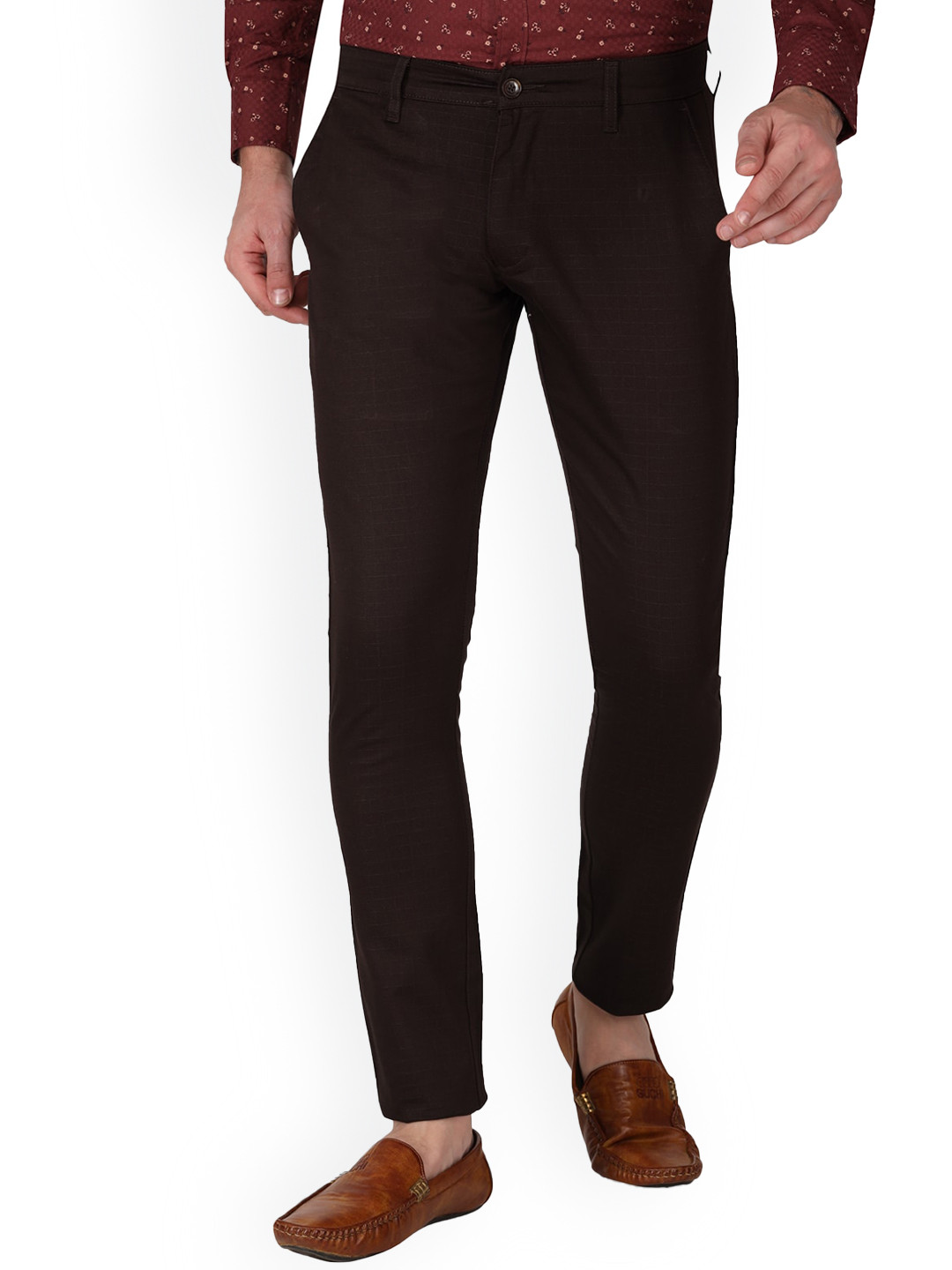 Buy Monterrey SF Men Relaxed Slim Fit Easy Wash Cotton Chinos Trousers ...