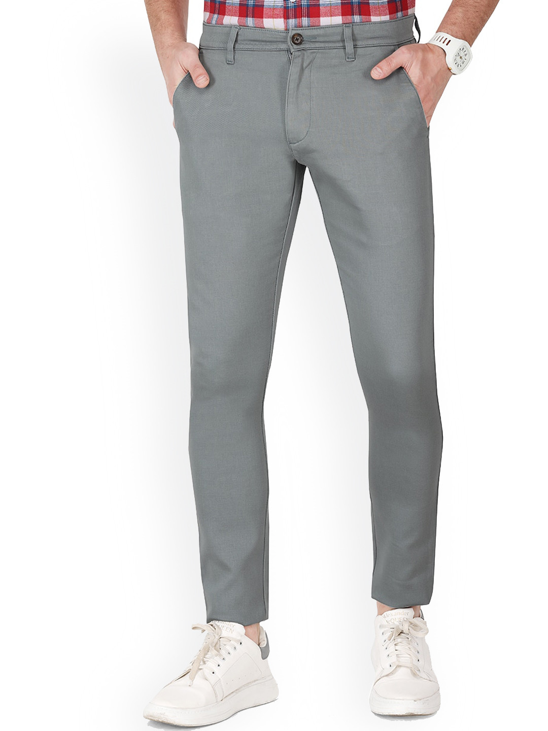 Buy Monterrey SF Men Relaxed Slim Fit Easy Wash Chinos - Trousers for ...