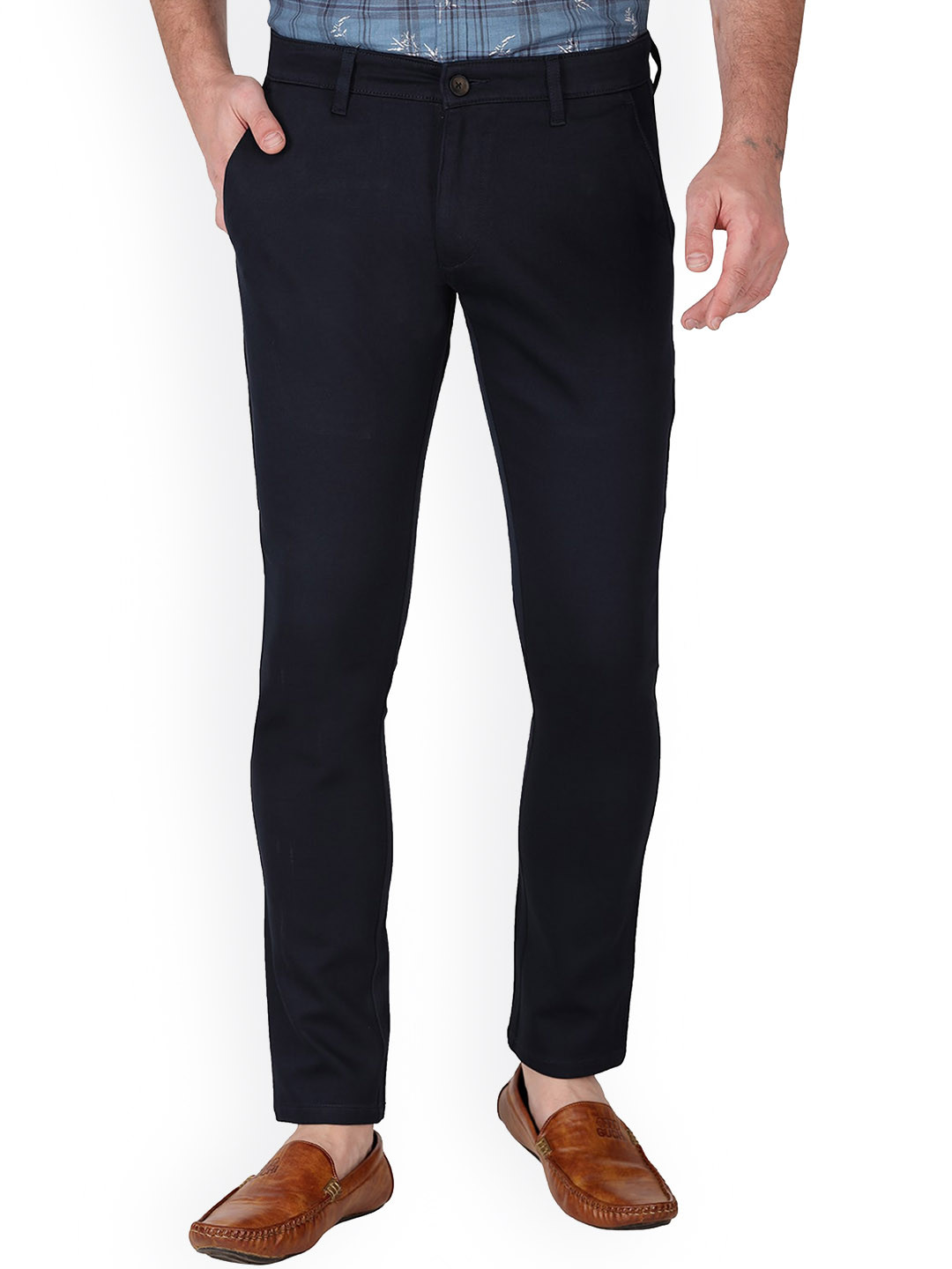 Buy Monterrey SF Men Relaxed Slim Fit Easy Wash Chinos - Trousers for ...