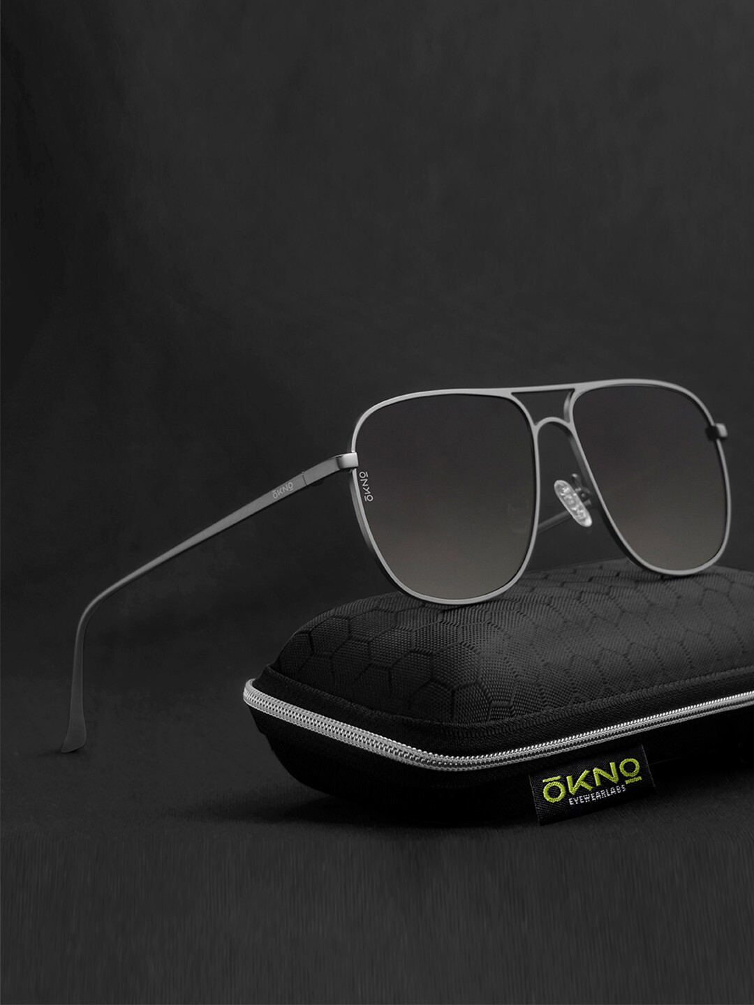 Buy OKNO Unisex Rectangle Sunglasses With Polarised Lens OKNOHiroSntC2 ...