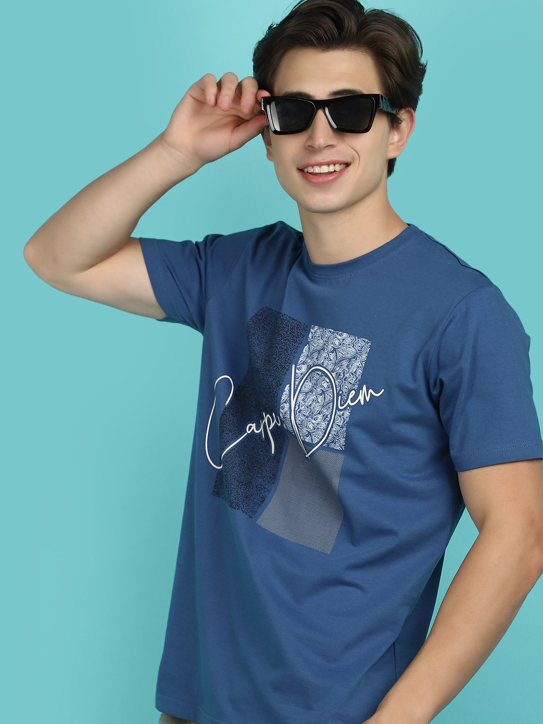 Buy V Mart Graphic Printed Round Neck Cotton Slim Fit T Shirt Tshirts