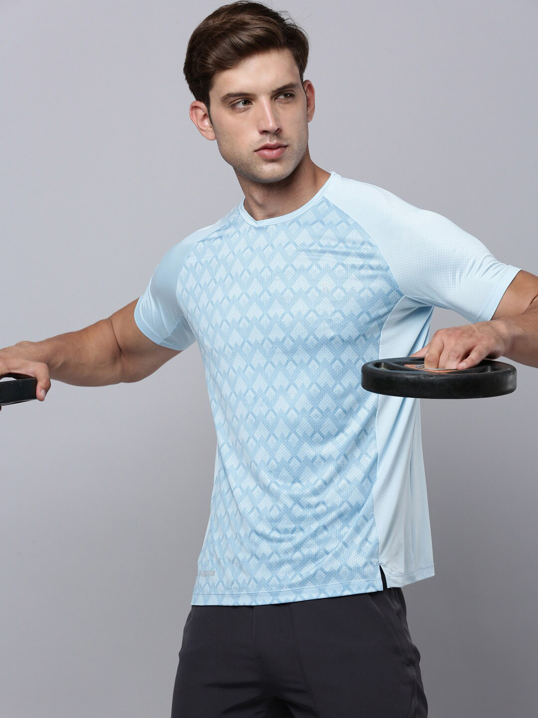 A-4 Men's Light Blue XL Polyester Lightweight Tee Shirt , NWT