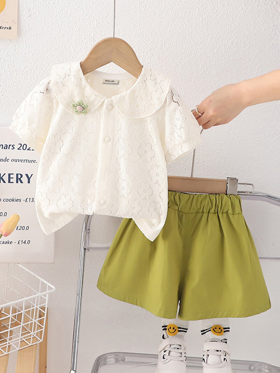 Girls’ Lace Top & Shorts Set main image 1