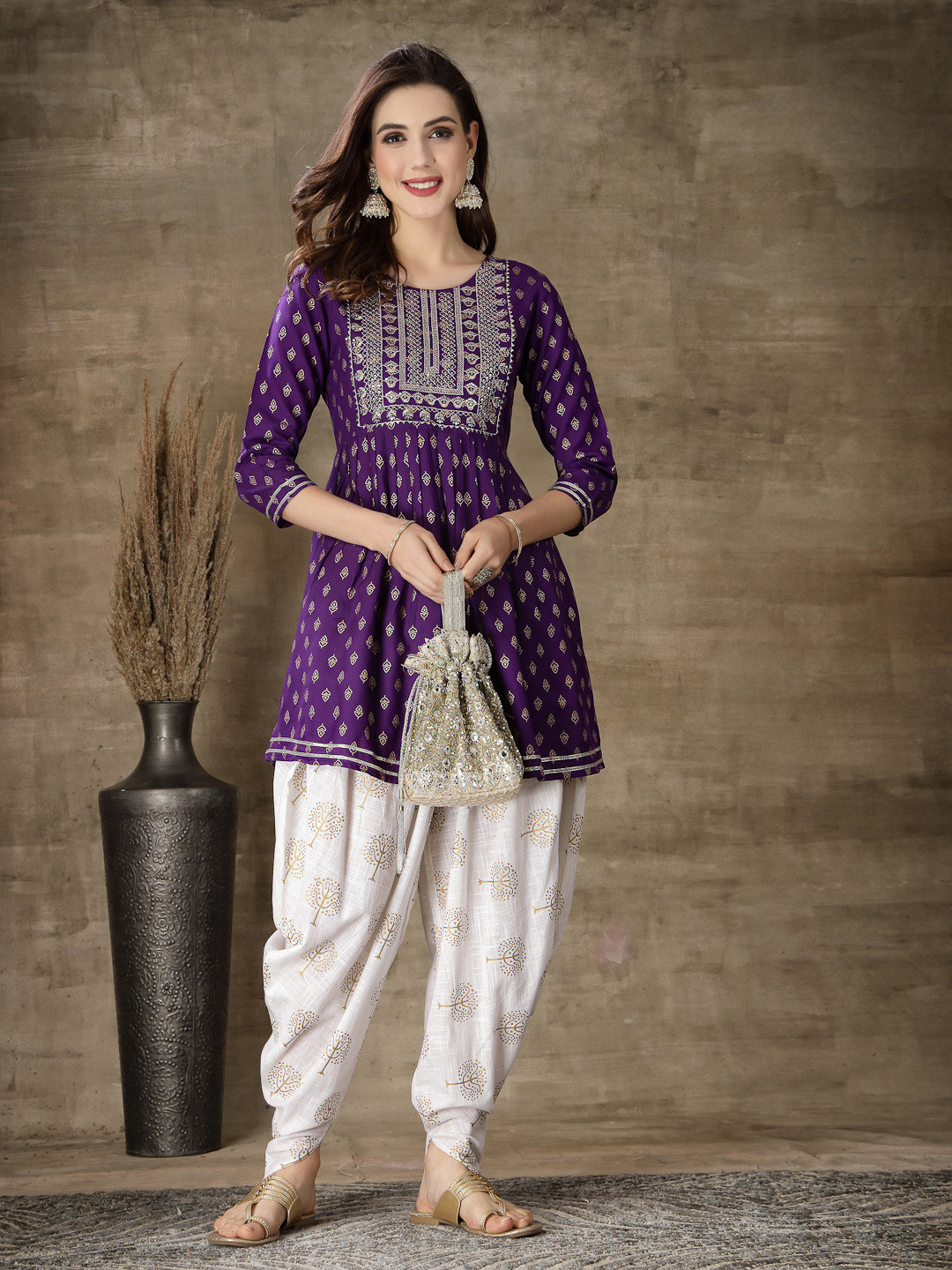 Embellished Gotta Patti Kurti main image 1