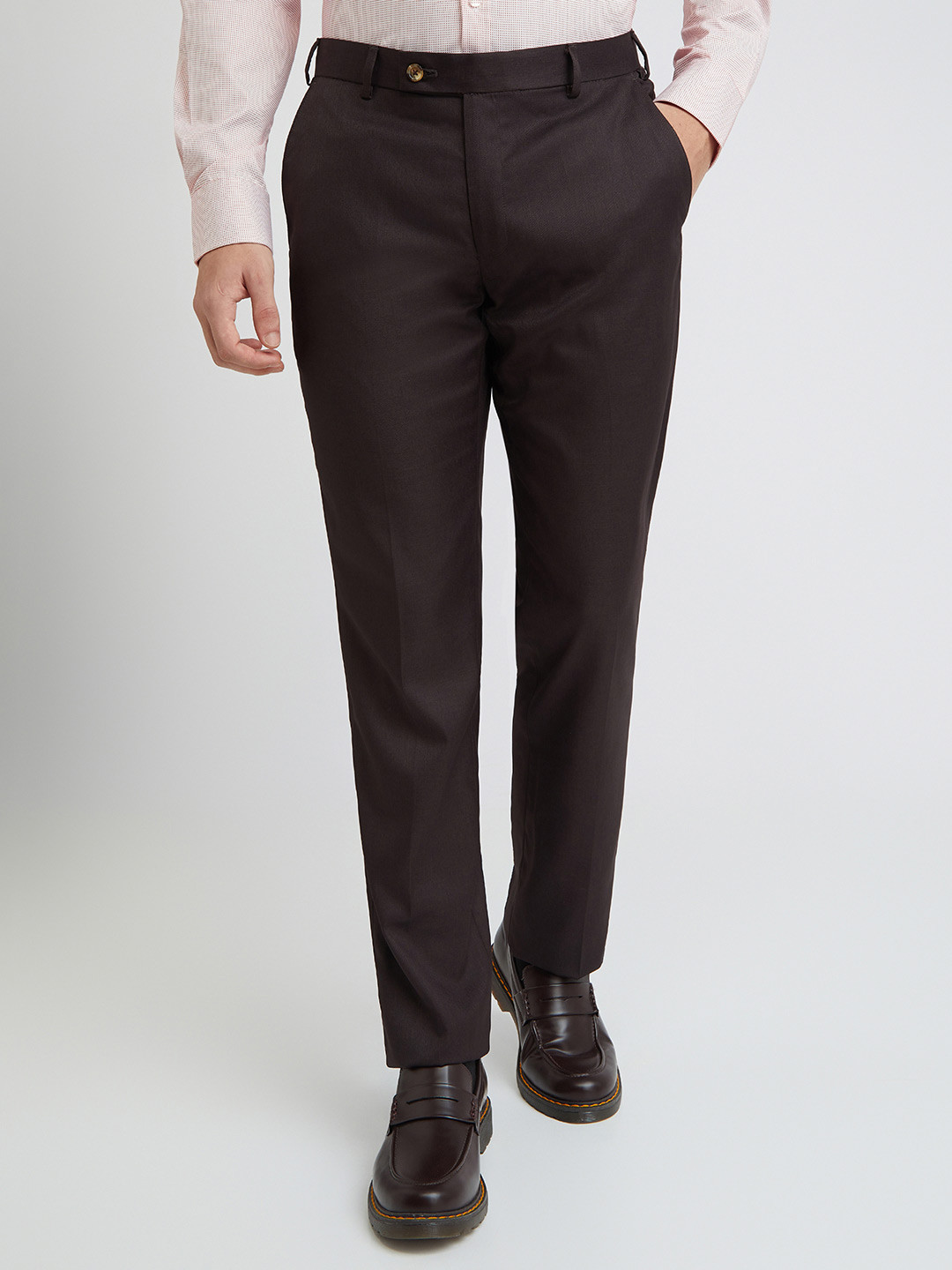 Buy Park Avenue Men Solid Formal Trousers - Trousers for Men 29313068 ...
