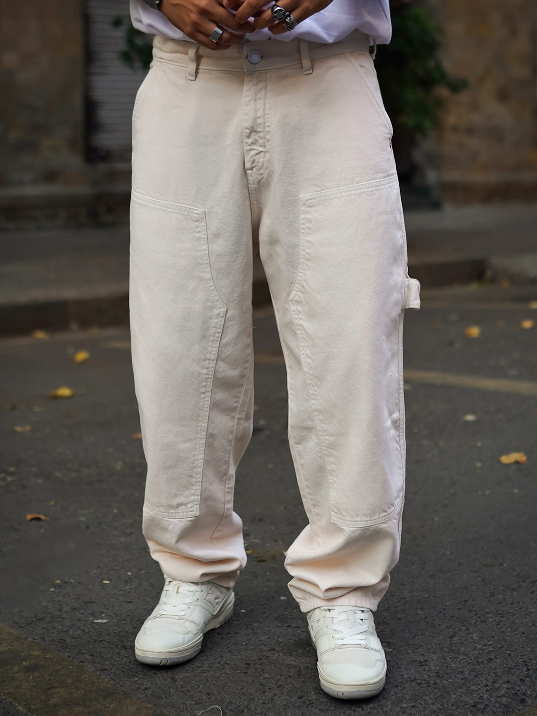 baggy jeans with air forces men