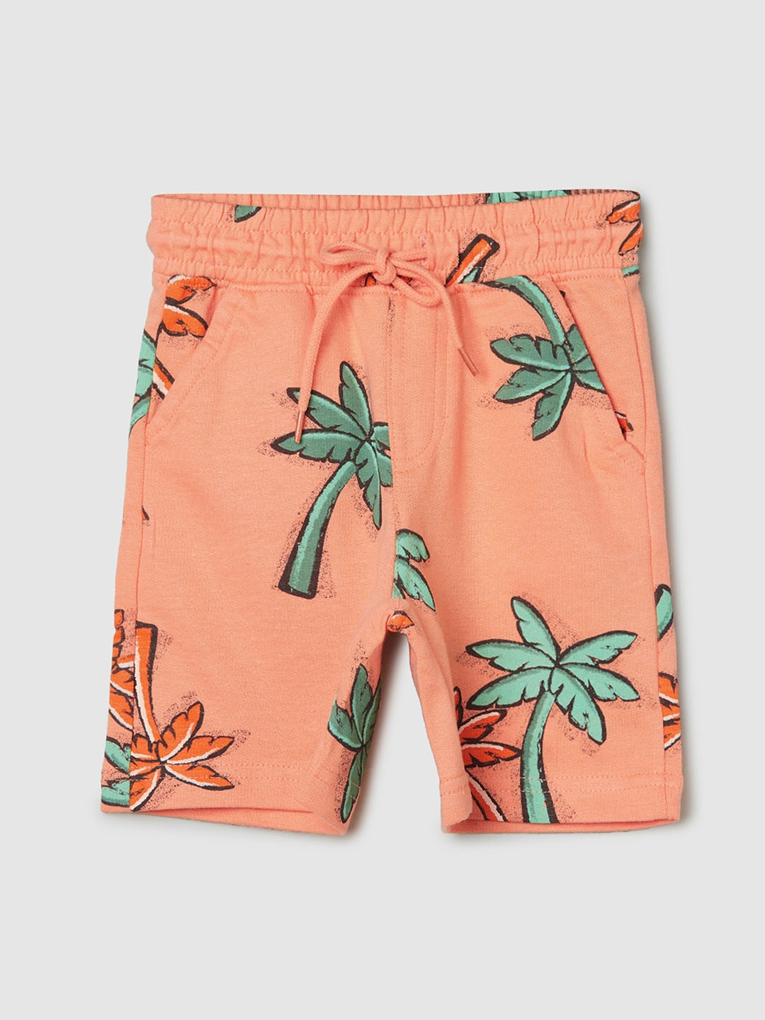 Buy Max Boys Tropical Printed Mid Rise Regular Fit Cotton Casual Shorts ...