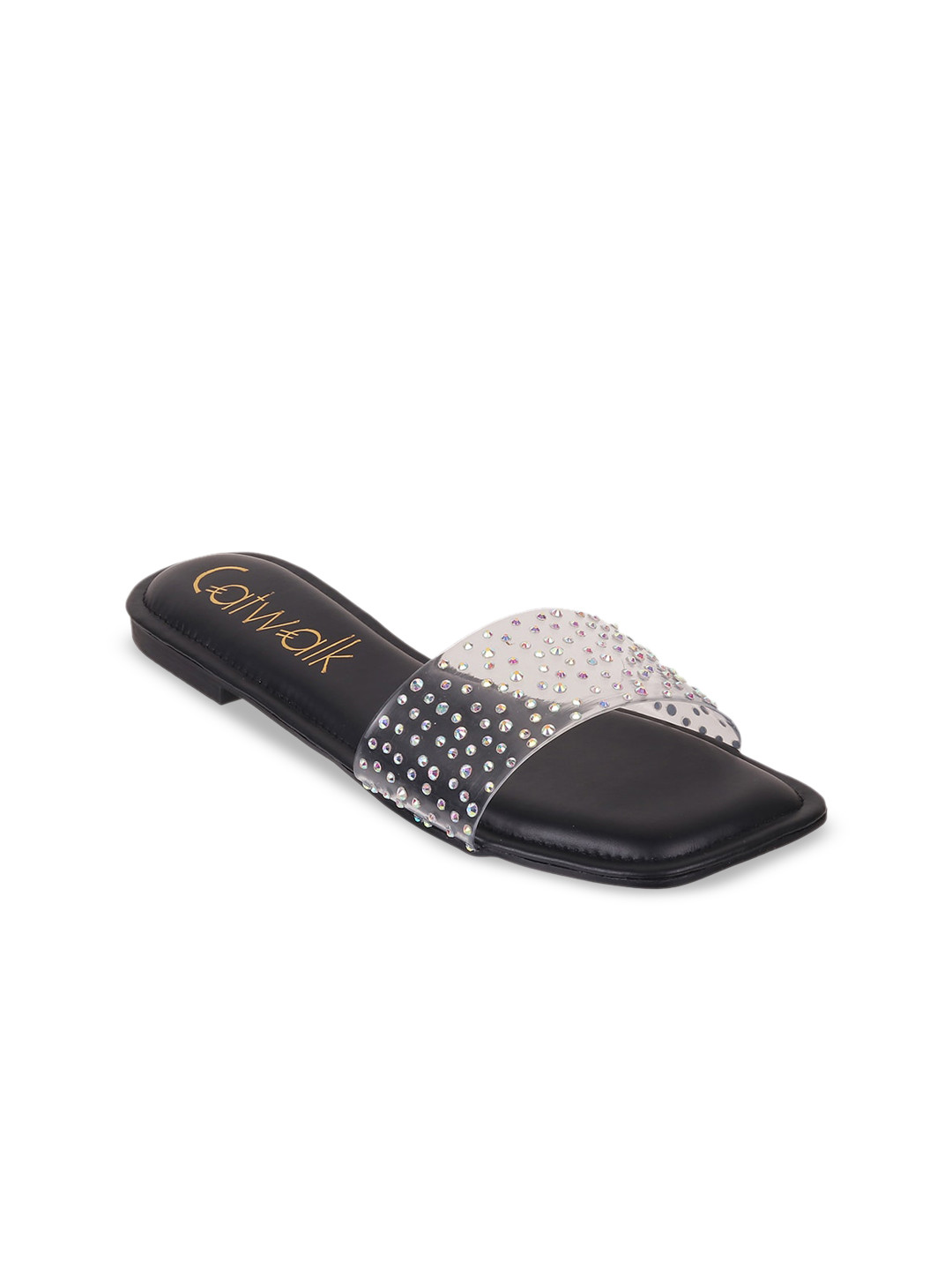 Buy Catwalk Embellished Open Toe Flats Flats For Women 29389570 Myntra