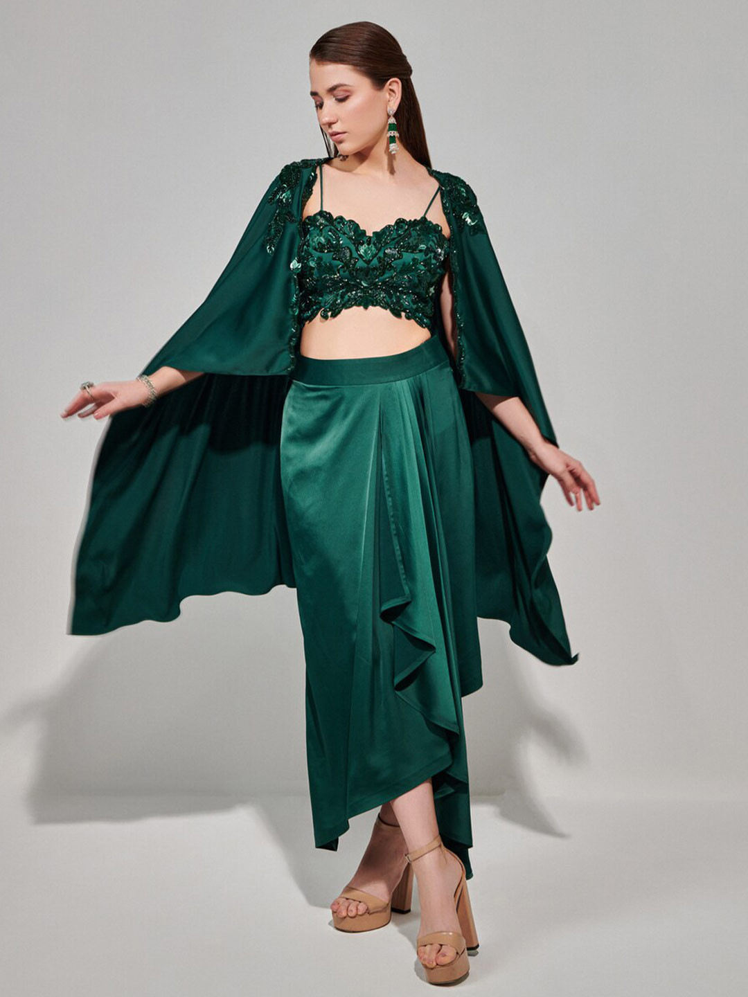 Embroidered Top & Skirt Co-Ord