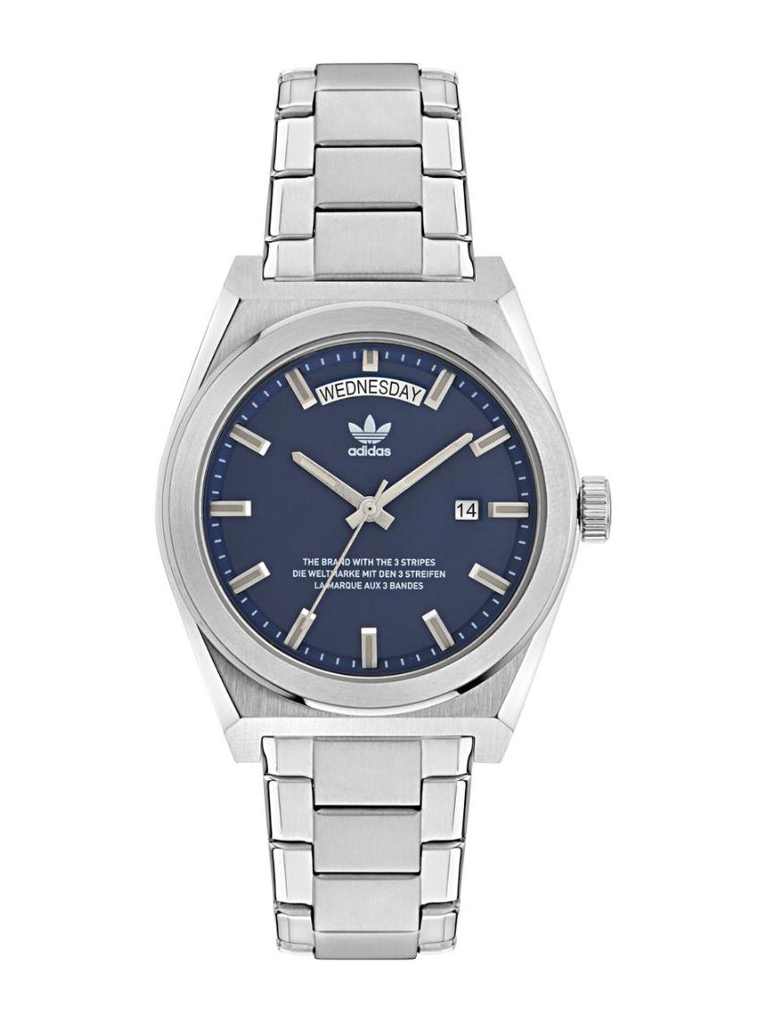Adidas Gray Stainless Steel Dress Watch