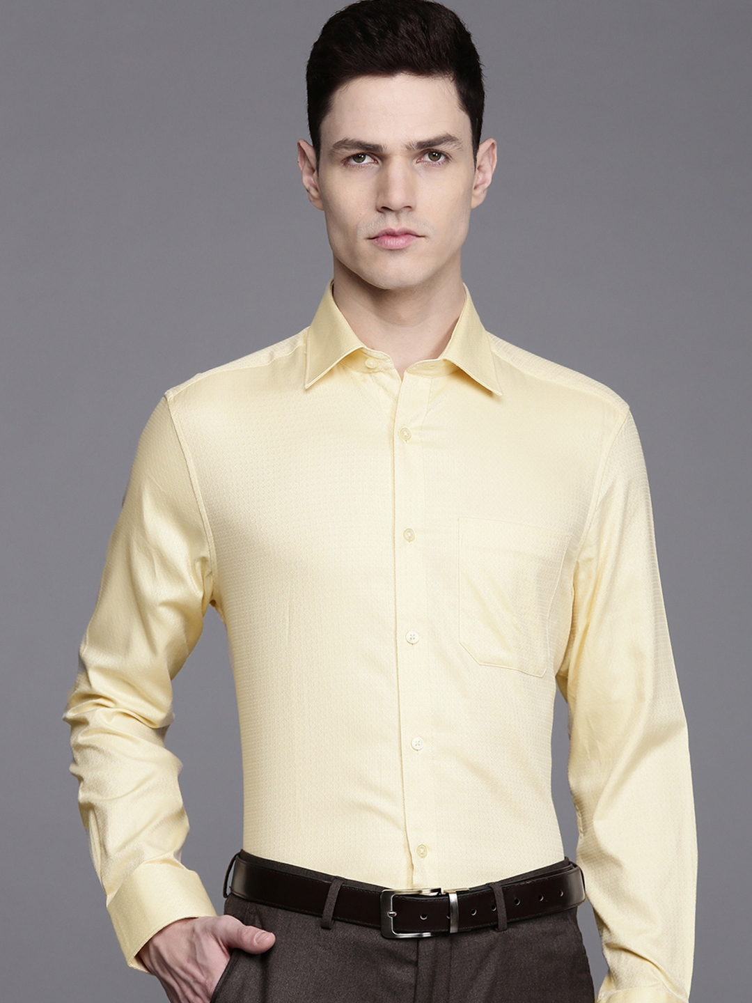 Buy Louis Philippe Classic Opaque Pure Cotton Formal Shirt - Shirts for ...