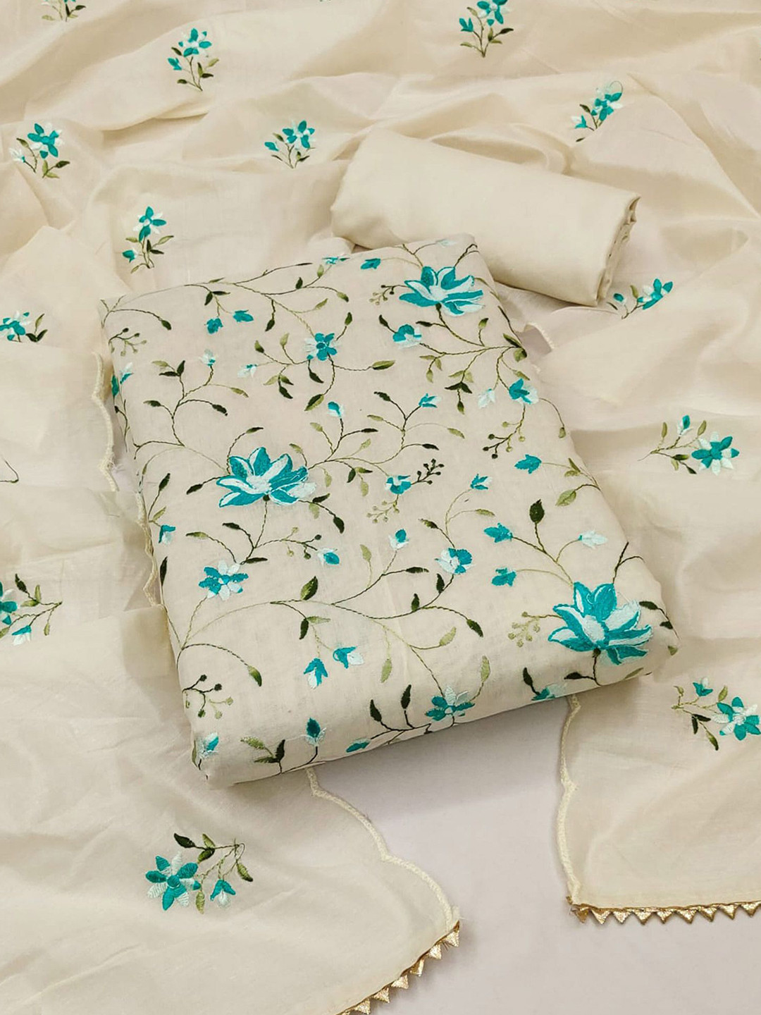 DESIGNER UNSTITCHED DRESS MATERIAL - BTMF52,IKEJ32 main image 0