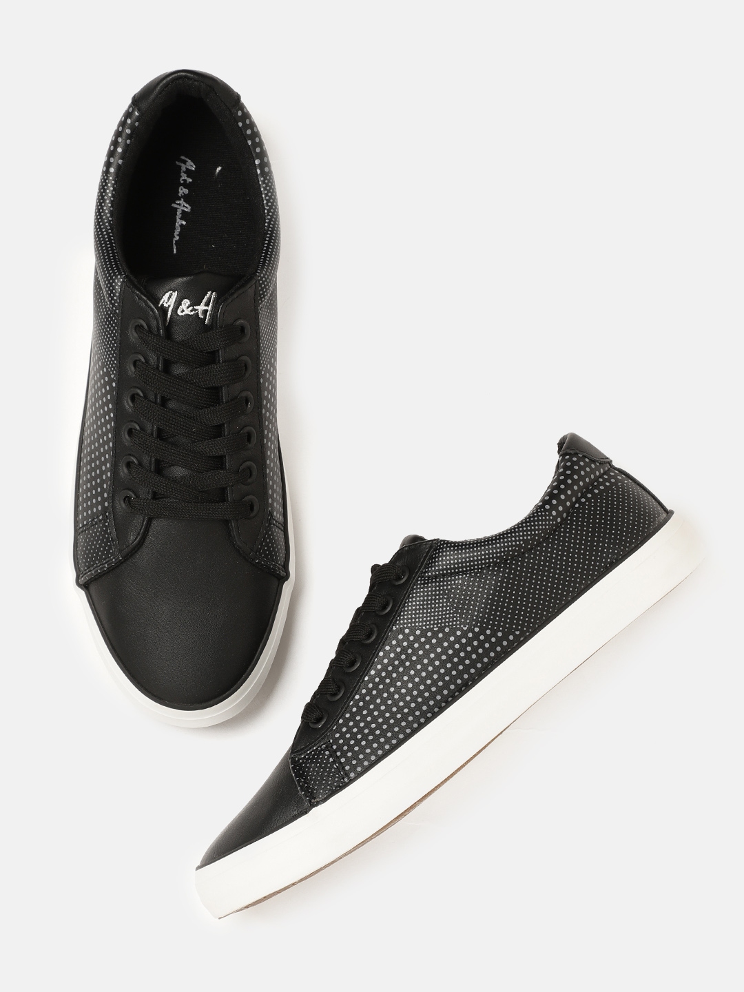 mast and harbour black sneakers
