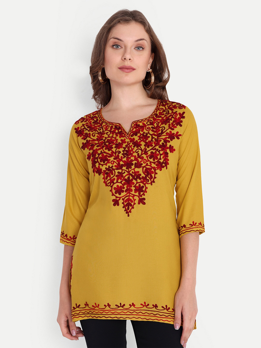 Organic Cotton Top With Asymmetrical Collar, Harbor Blue