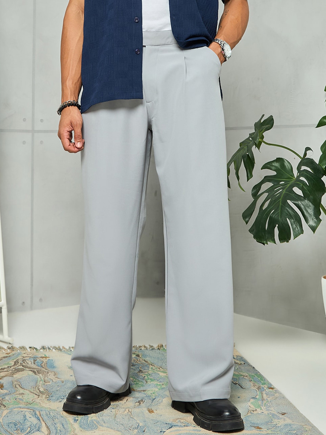 Buy Bewakoof Men Loose Fit Trouser Trousers for Men 29576958 Myntra