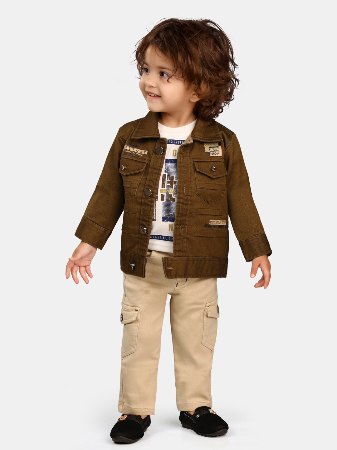 Baby Boy Shirt In Blended Stuff In Captain Design #MKG158 main image 0