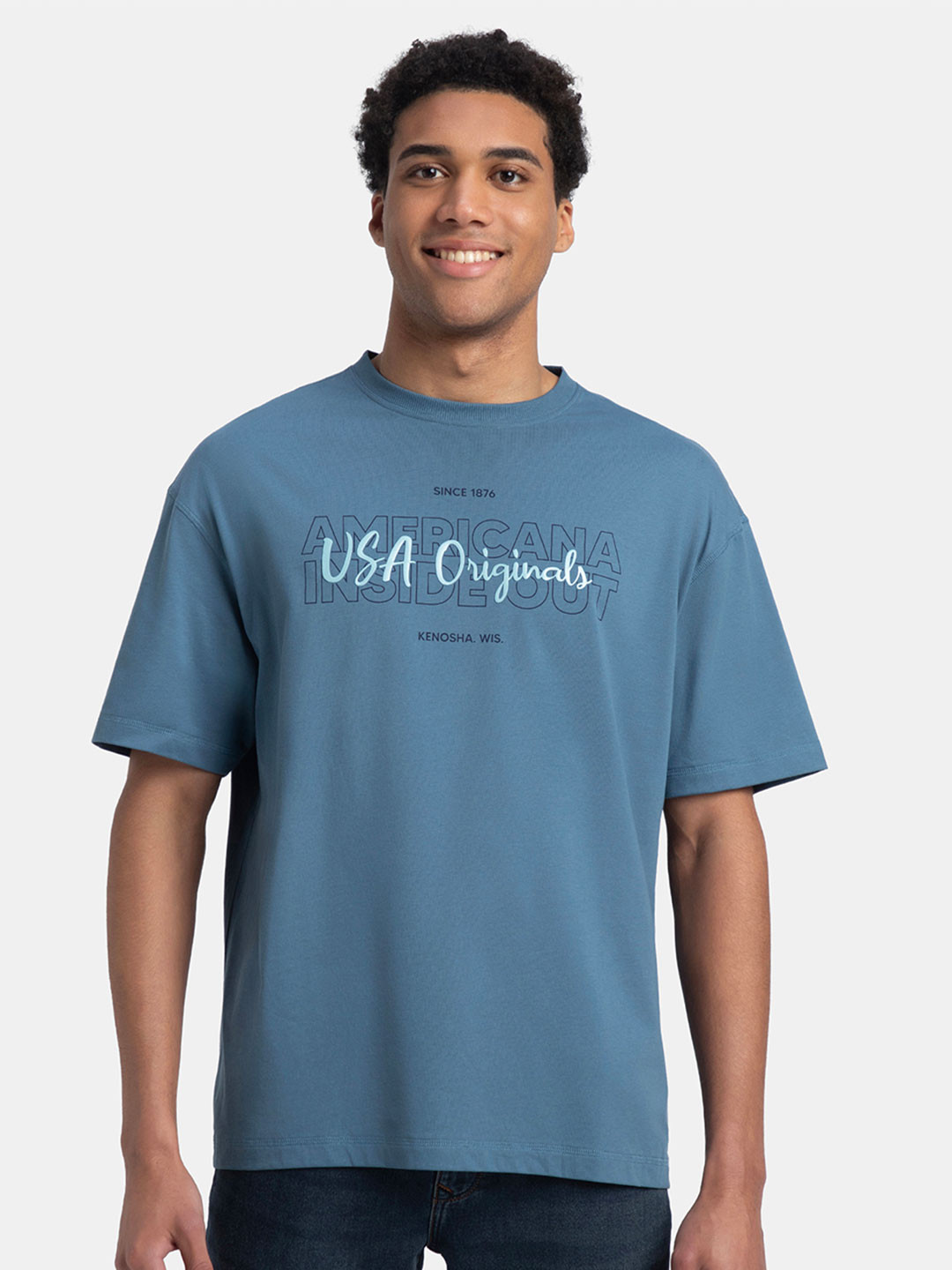 Men's Graphic Round Neck Half Sleeve T-Shirt main image 0