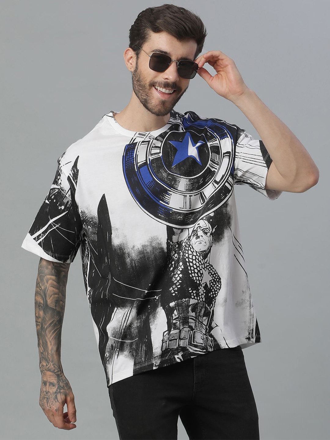 Best captain america t shirt print Deals Vintage Captain America T shirt Le 31 S