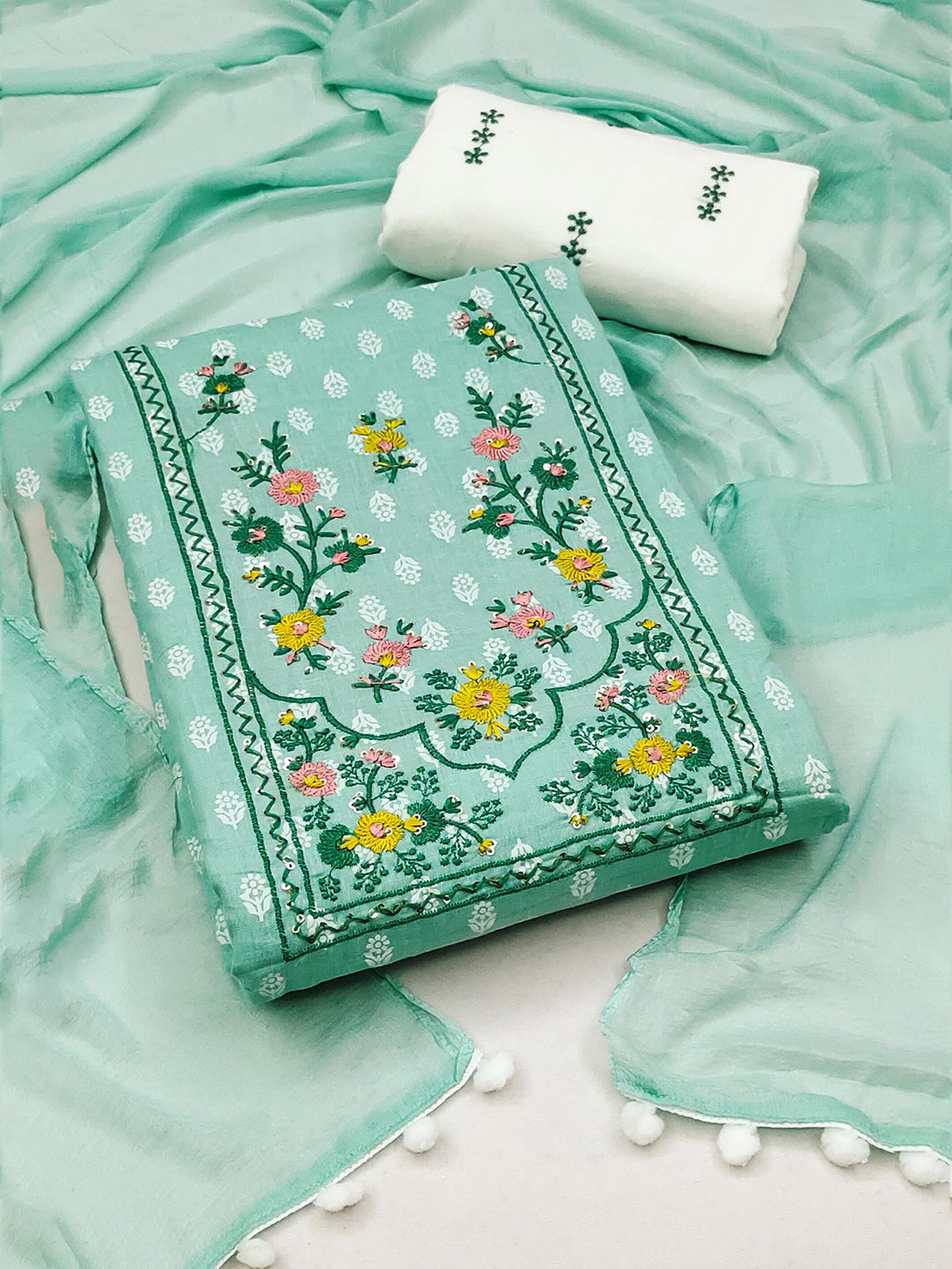 Pure Cotton Dress Material (Unstitched) main image 1
