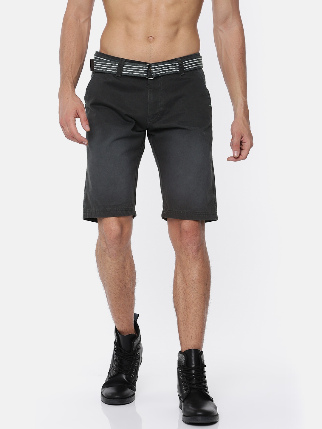 charcoal chino shorts