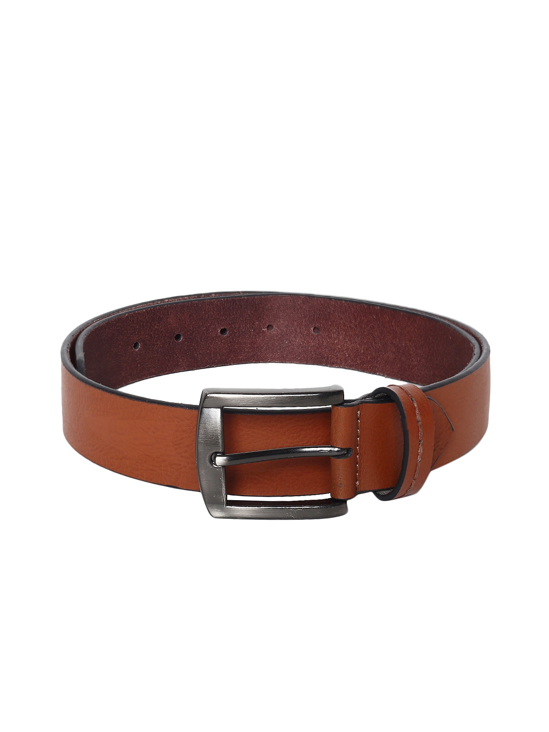 Buy Roadster Men Antique Tan Solid Leather Belt - Belts for Men 2975962 ...