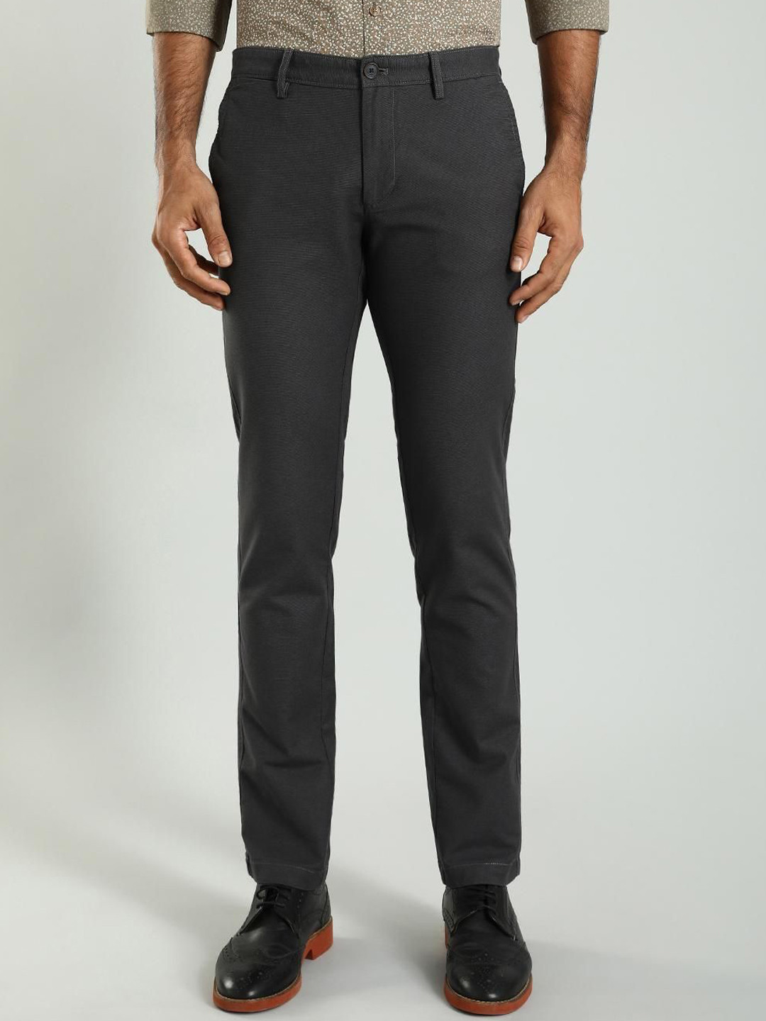 Buy Indian Terrain Men Brooklyn Slim Fit Trouser - Trousers for Men ...