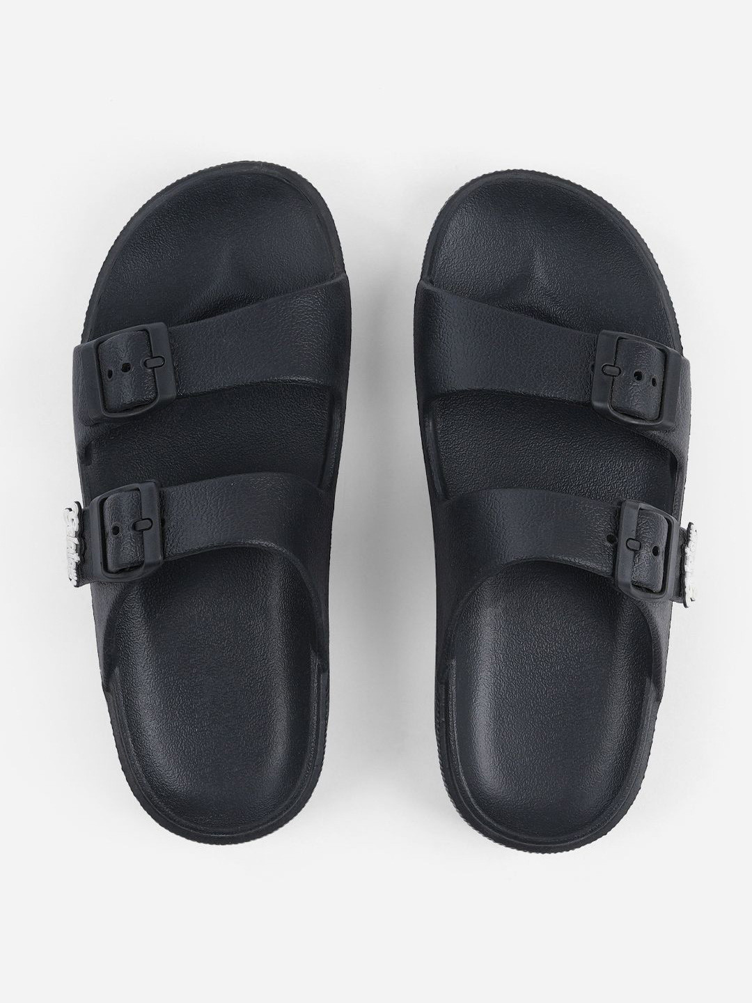 guess denim wedge sandals