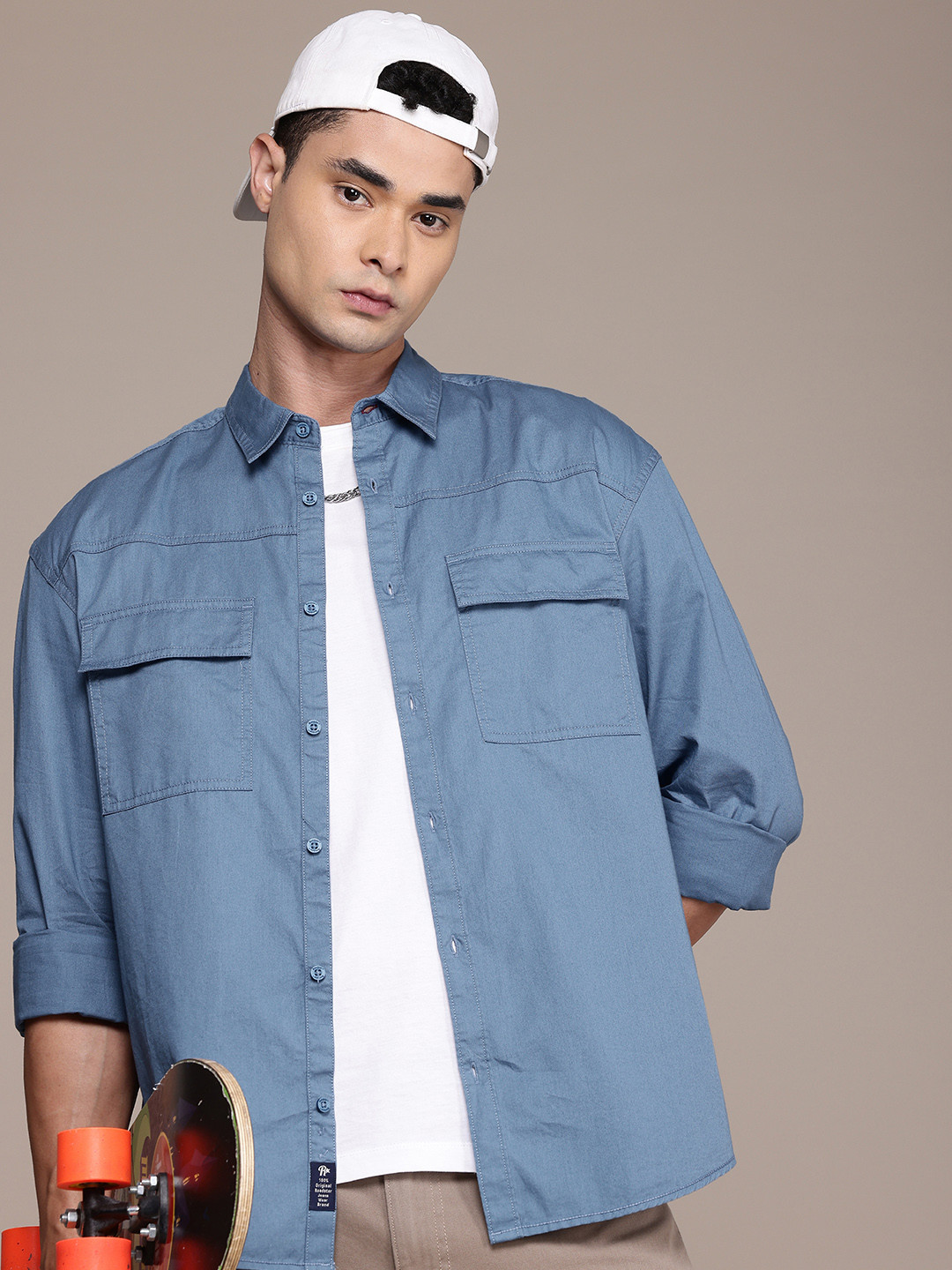 RELAXED FIT DROP SHOULDER TEE ROLE CALL