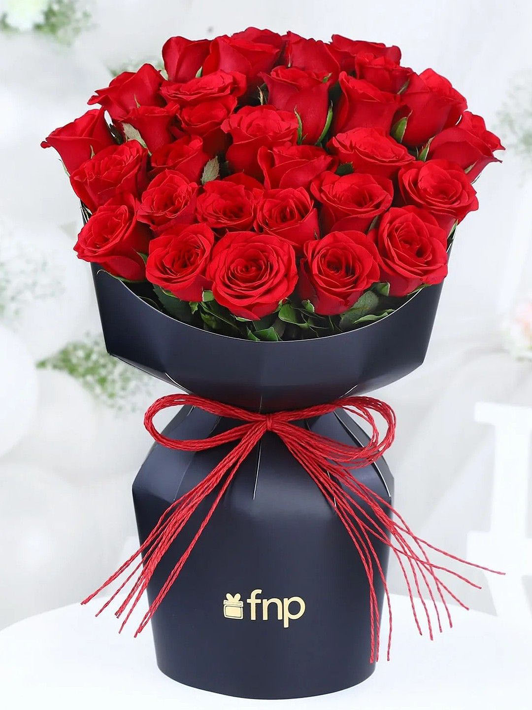 Fnp Roses Buy Fnp Red 28 Pieces Roses Fresh Flowers Bouquet - Fresh Flowers for ...