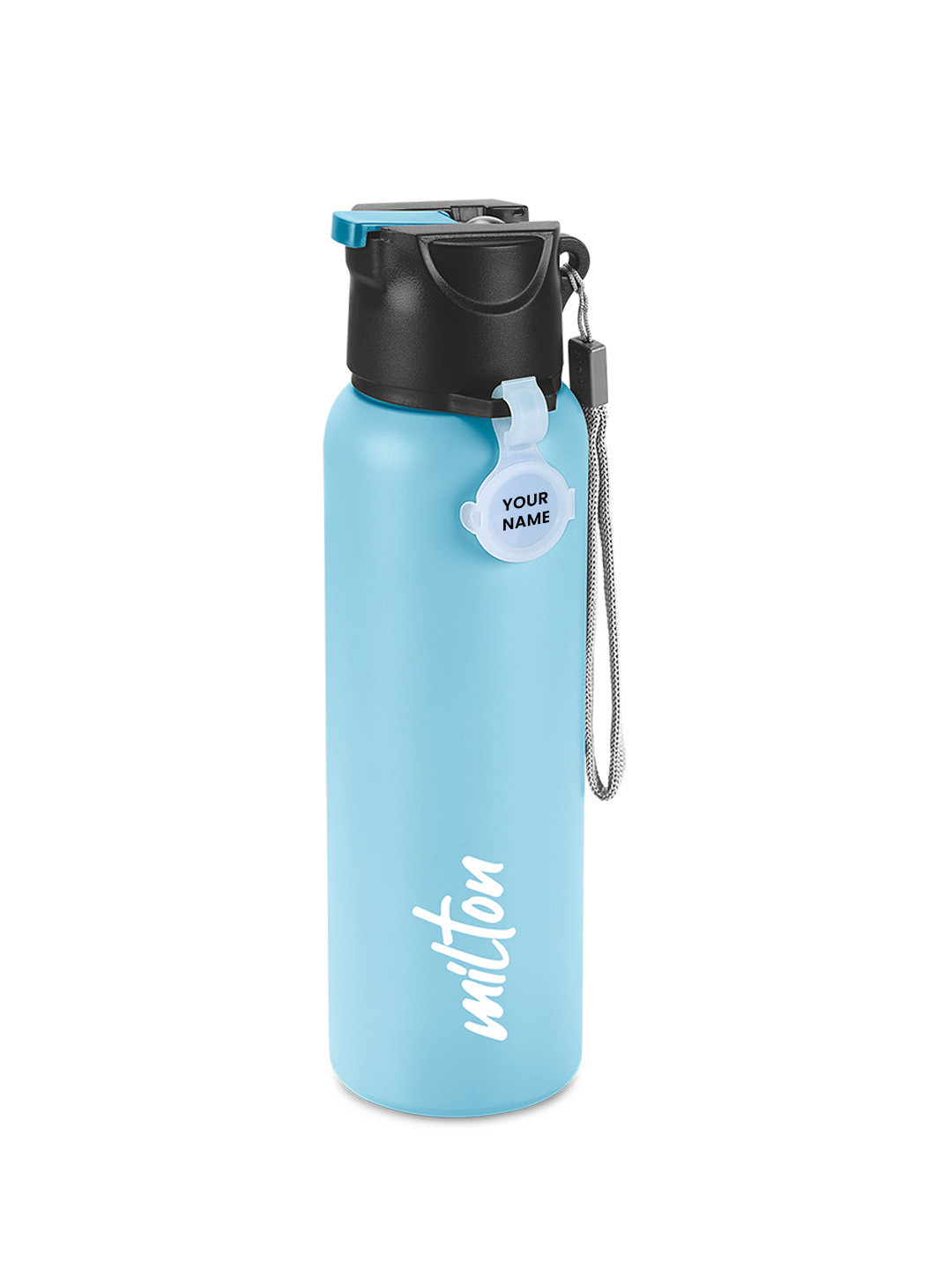 Buy Milton Blue Sipstar 750 Stainless Steel Water Bottle With Straw Lid ...