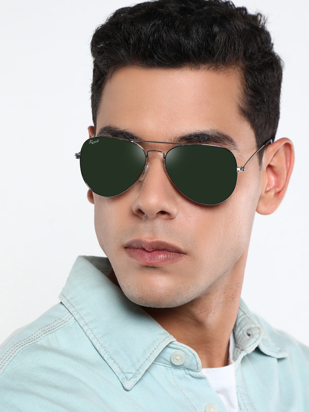 Buy OKNO Polarised And UV Protected Lens Unisex Metal Black Aviator Sunglasses - Sunglasses For Unisex 29186962