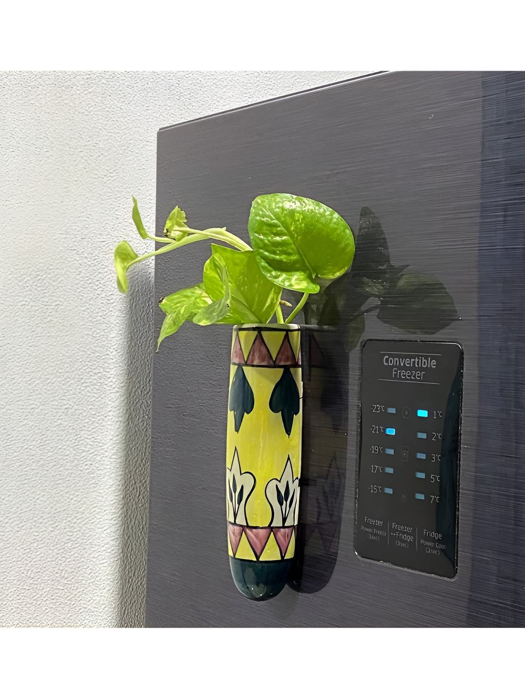 Buy VAH Kya Bat Hai !! Yellow & Green Printed Ceramic Flower