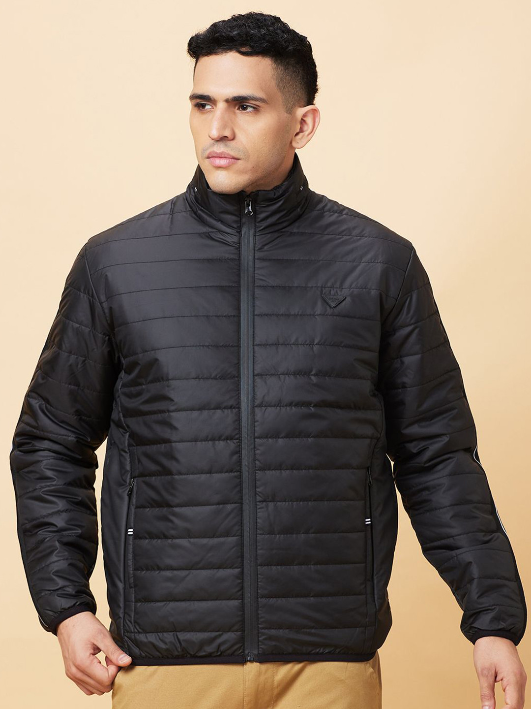 Being Human Mock Collar Padded Jacket main image 1